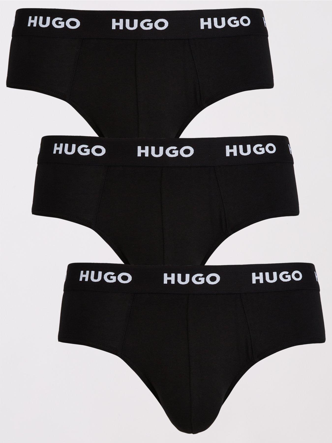 Image 1 of 3 of HUGO 3 Pack Briefs - Black