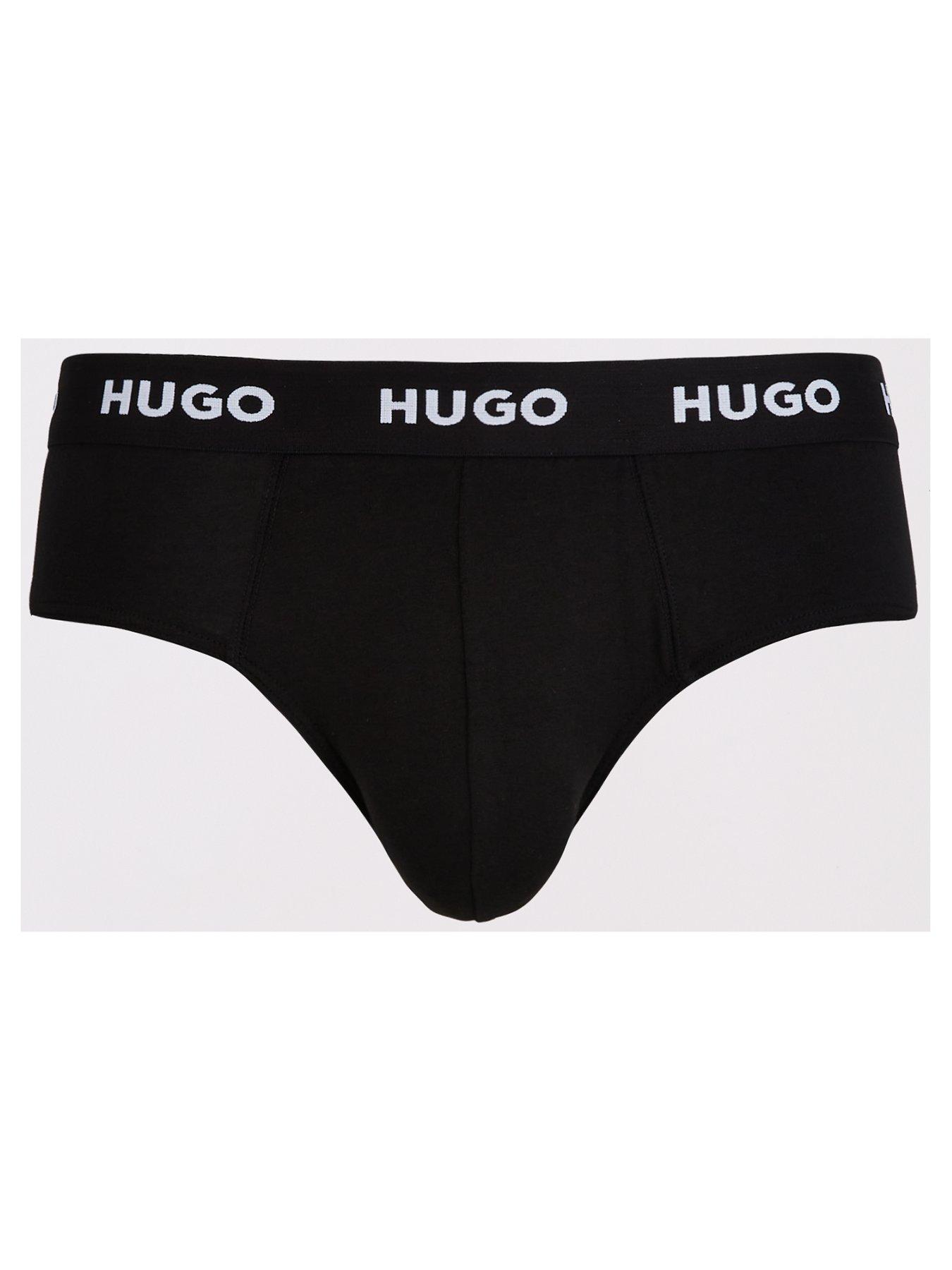 Image 2 of 3 of HUGO 3 Pack Briefs - Black