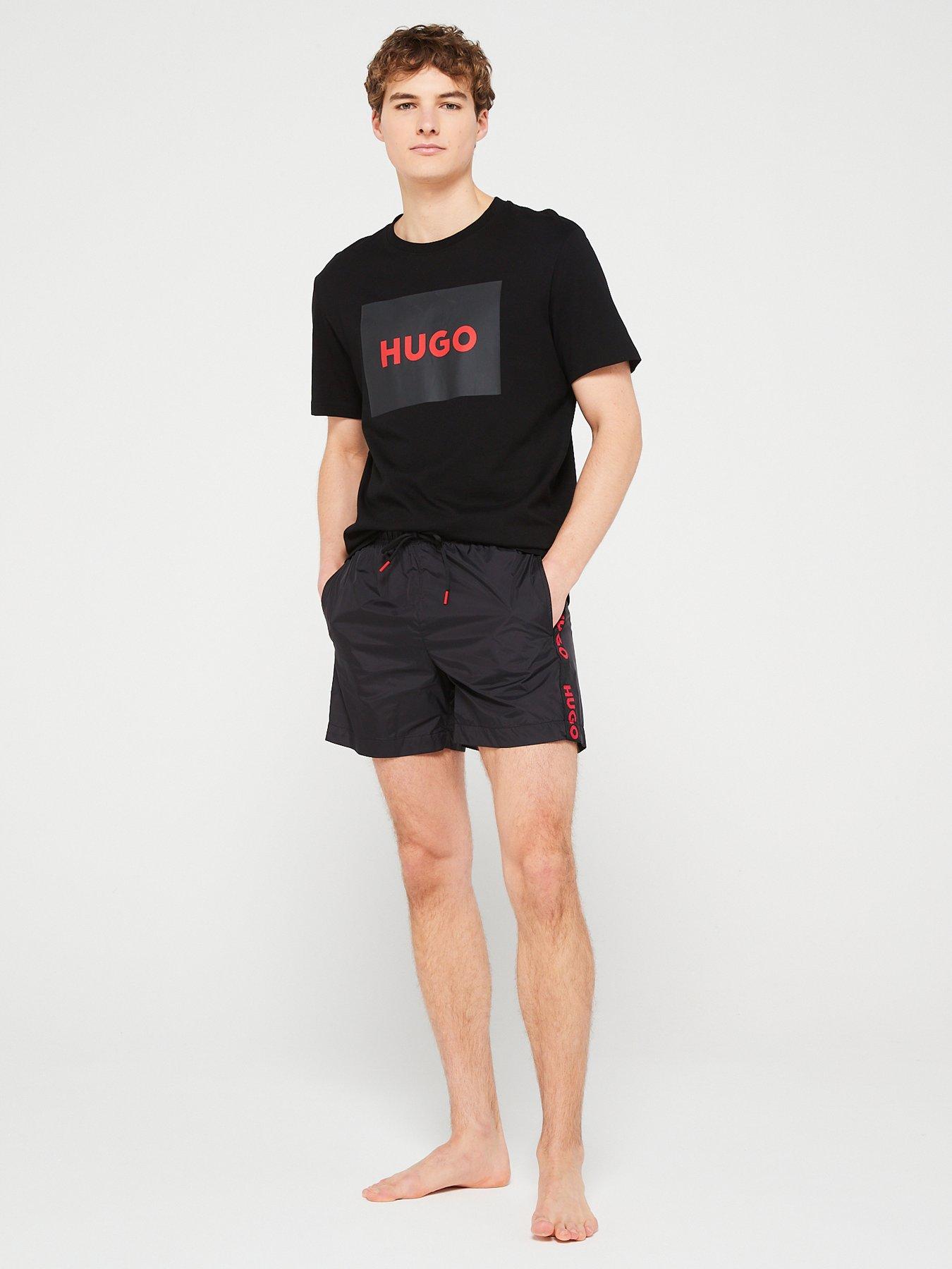 Image 3 of 4 of HUGO Fab Swim Shorts - Black