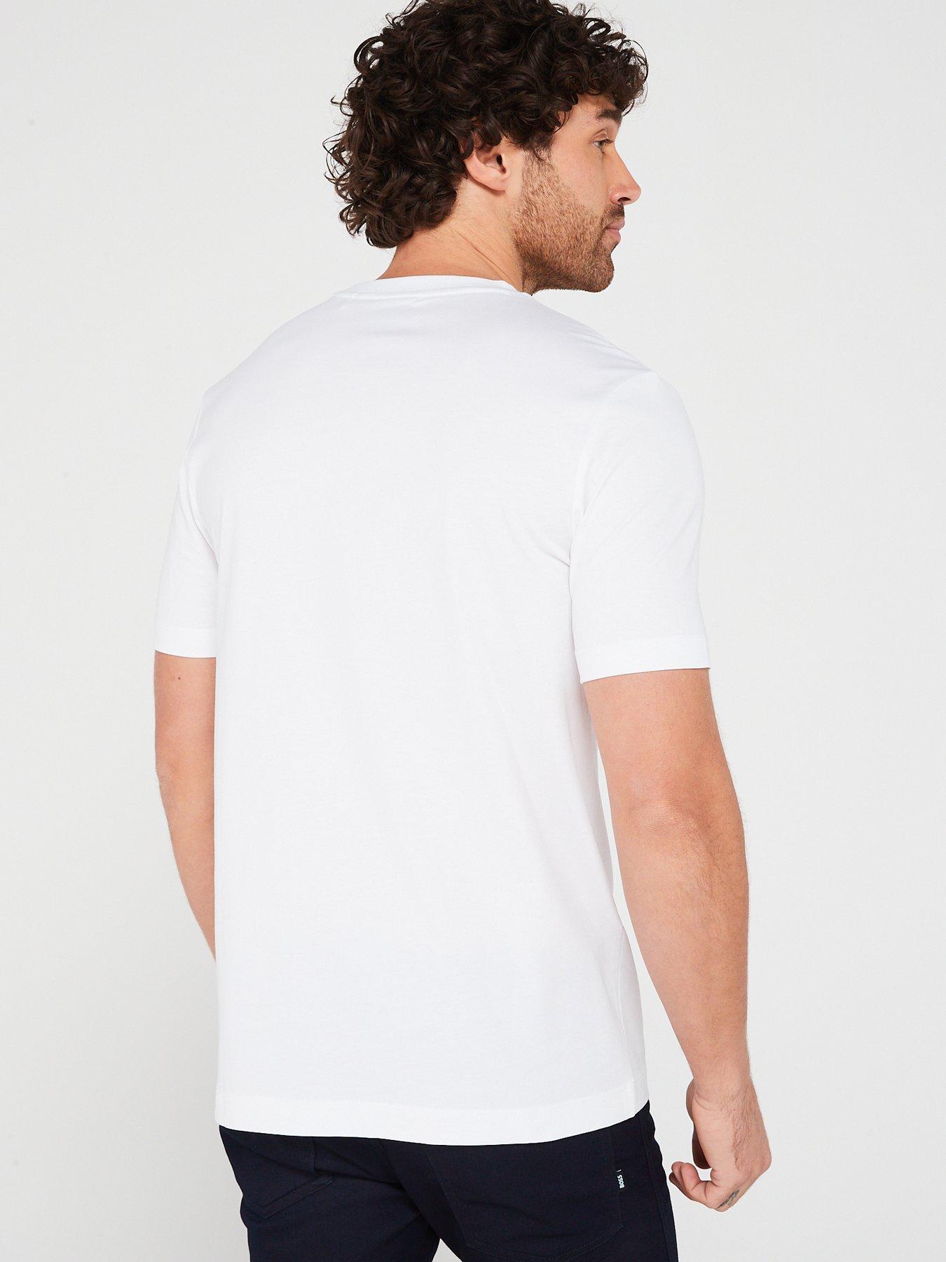 Image 2 of 4 of BOSS Thompson 01 Regular Fit T-Shirt - White