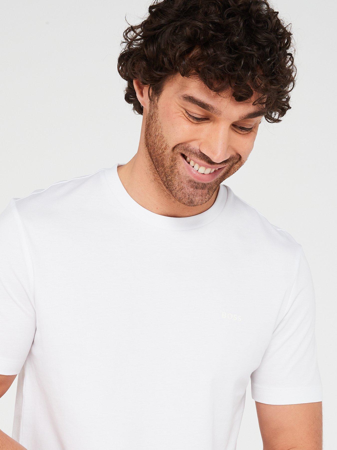 Image 4 of 4 of BOSS Thompson 01 Regular Fit T-Shirt - White
