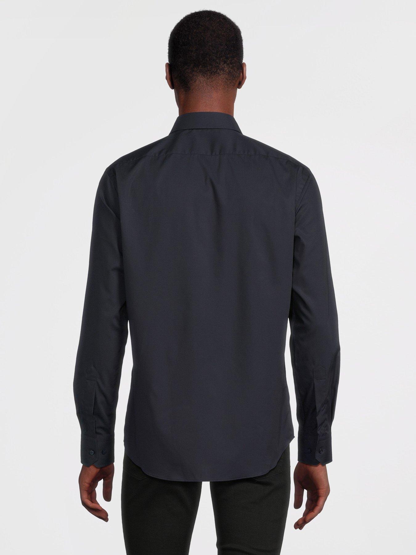 boss-kent-long-sleeve-shirt-dark-bluestillFront