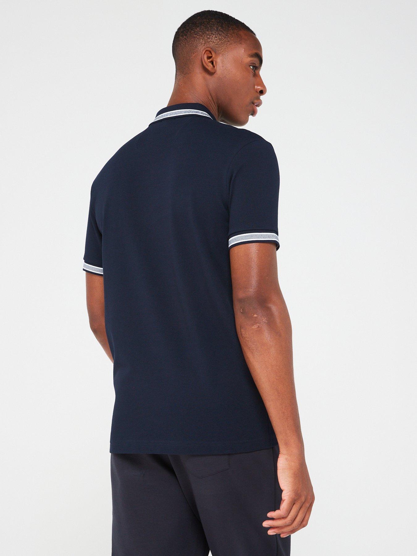 Image 2 of 4 of BOSS Paddy Logo Regular Fit Polo Shirt - Dark Blue