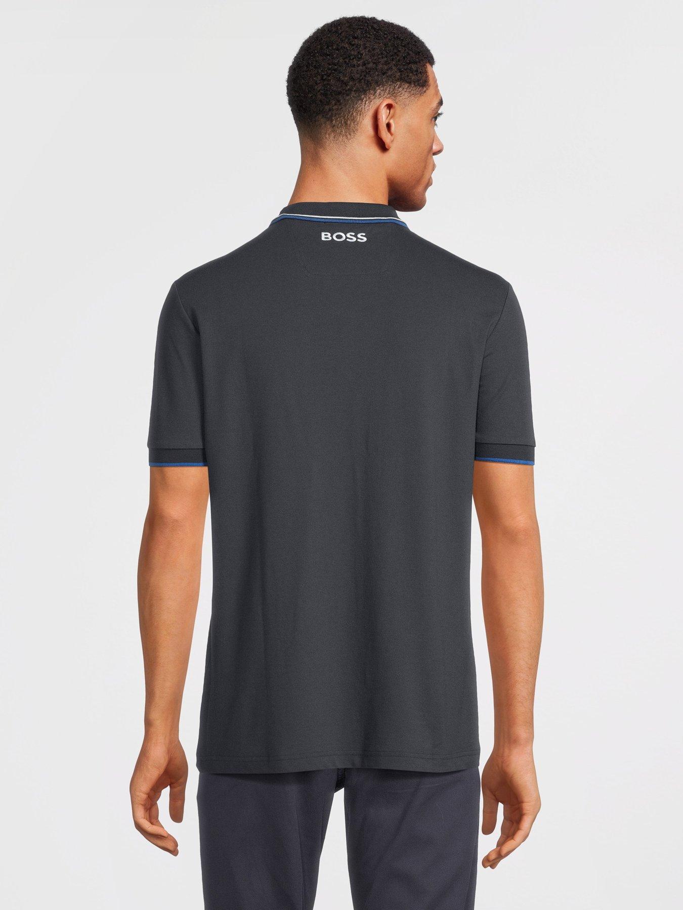 Image 2 of 5 of BOSS Paddy Pro Logo Regular Fit Polo Shirt - Dark Blue