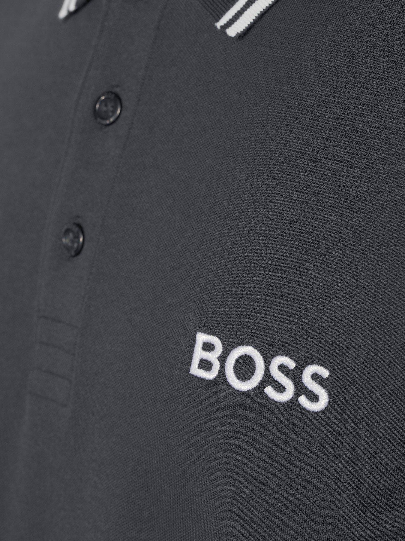 Image 5 of 5 of BOSS Paddy Pro Logo Regular Fit Polo Shirt - Dark Blue