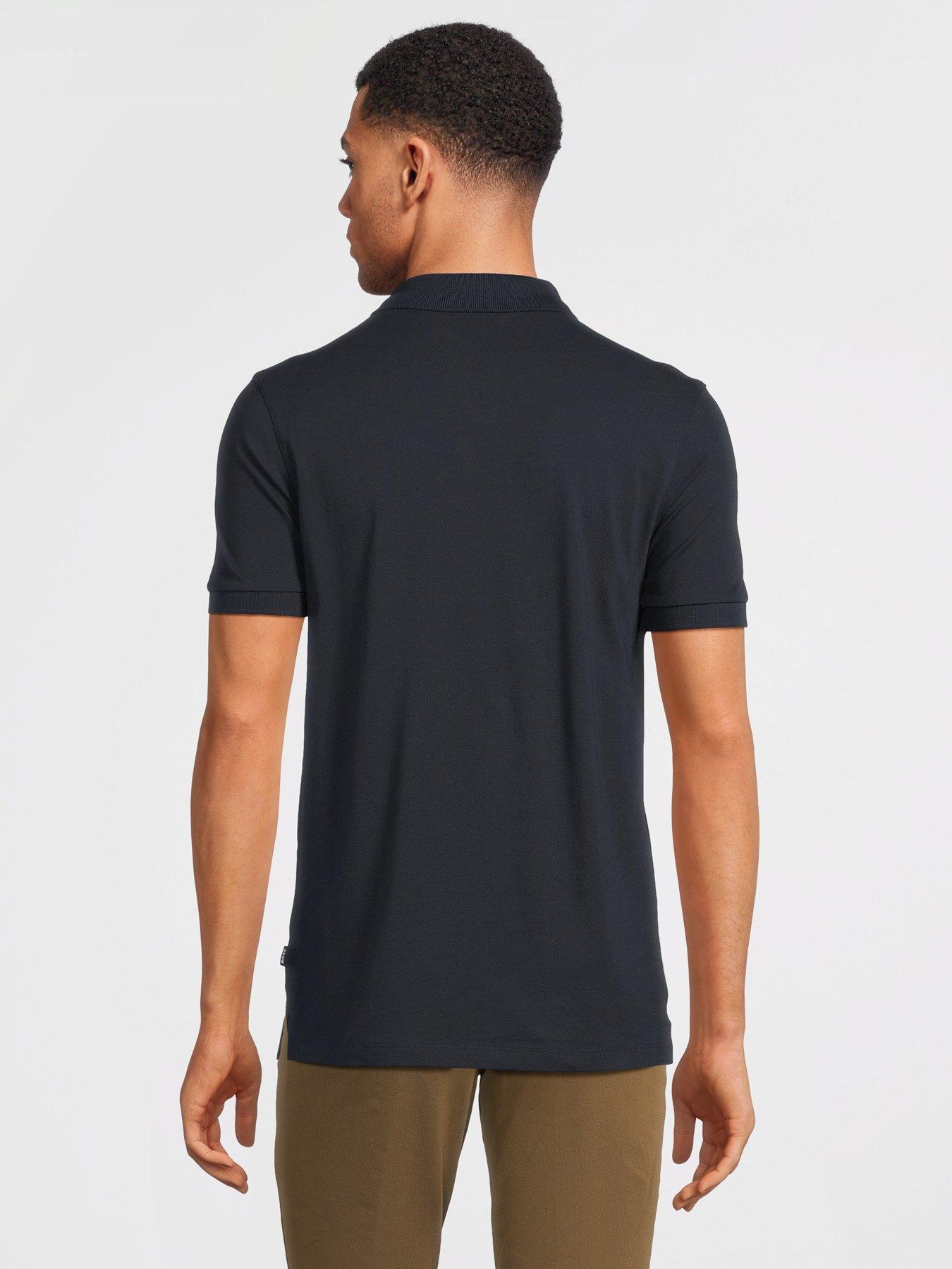 Image 2 of 6 of BOSS Pallas Regular Fit Polo Shirt - Navy