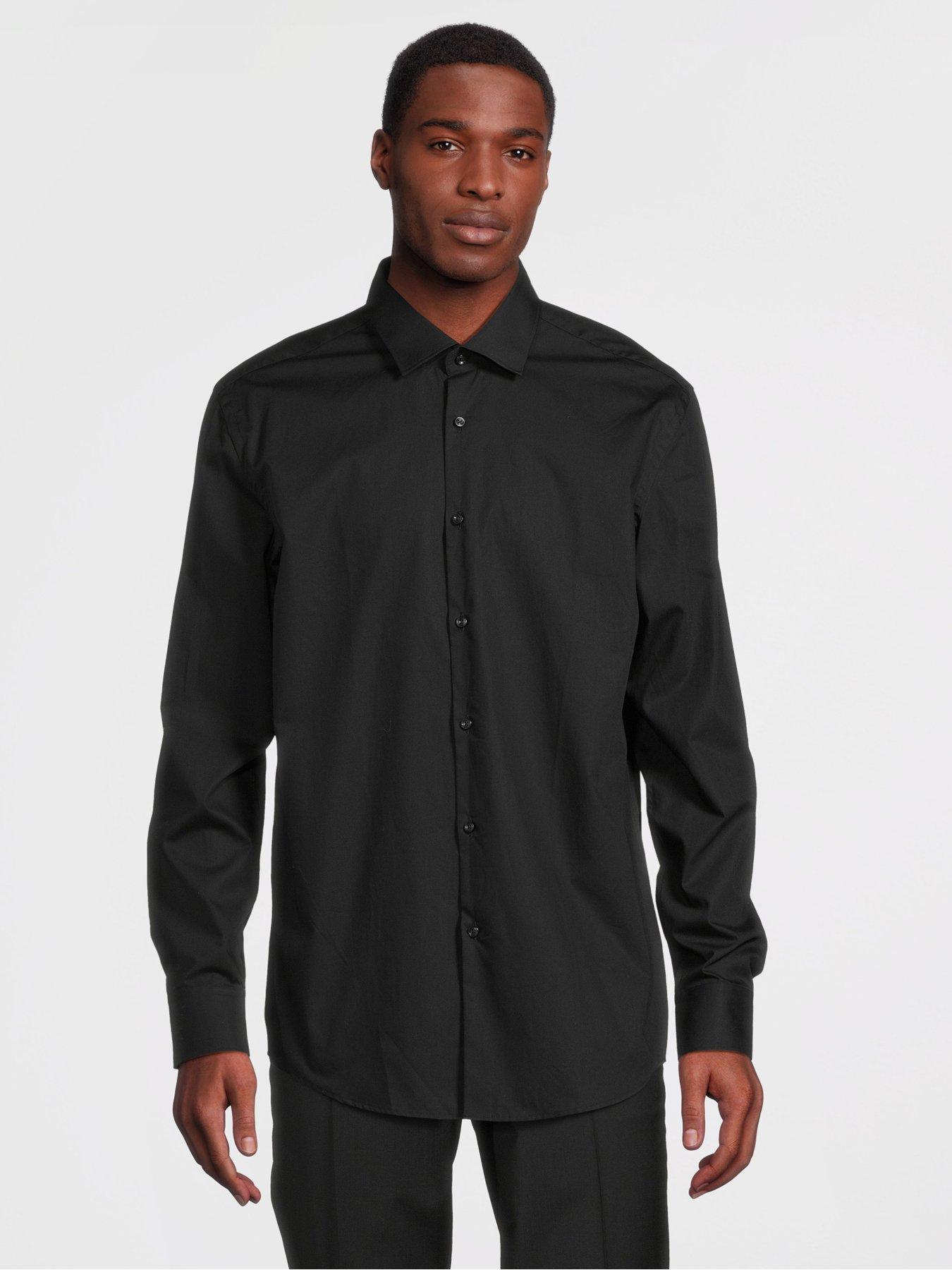 hugo-kenno-long-sleeve-shirt-blackfront