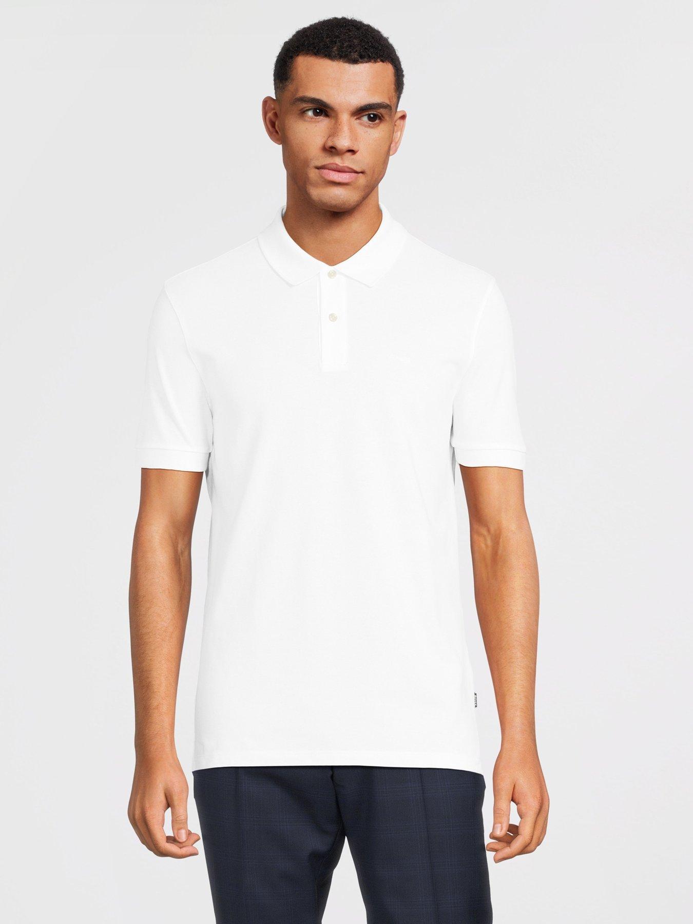 BOSS Pallas Regular Fit Polo Shirt - White