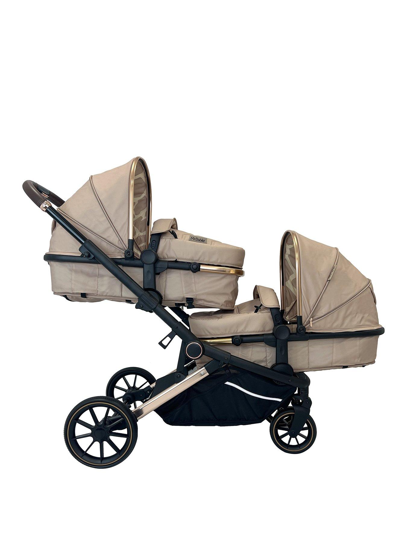 undefined My Babiie MB33 Tandem Pushchair Dani Dyer - Beige
