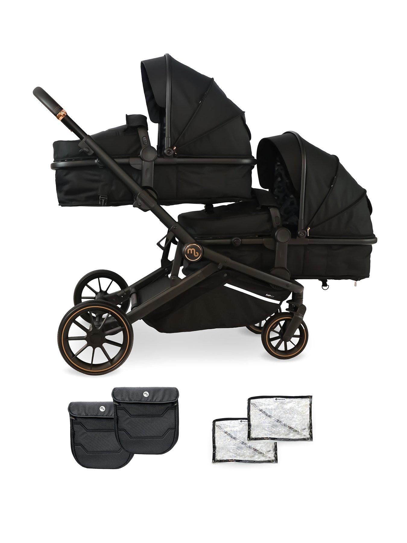 My Babiie MB33 Tandem Pushchair - Black Leopard