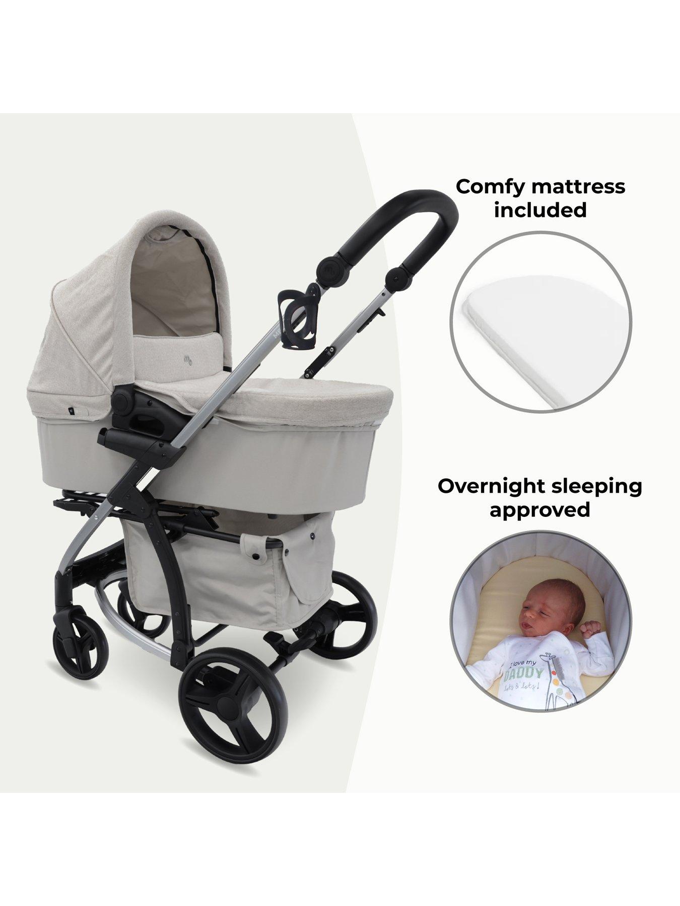 Image 2 of 7 of My Babiie MB200i 3-in-1 Travel System with i-Size Car Seat - Oatmeal