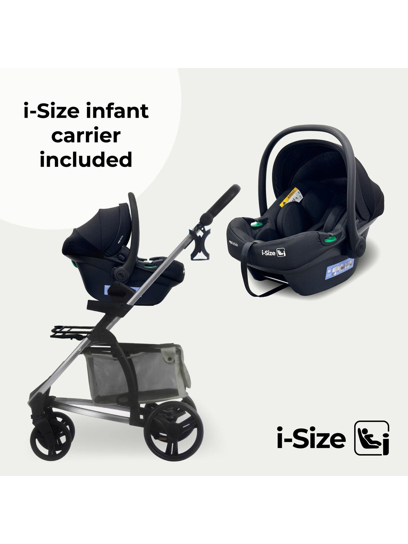 Image 3 of 7 of My Babiie MB200i 3-in-1 Travel System with i-Size Car Seat - Oatmeal