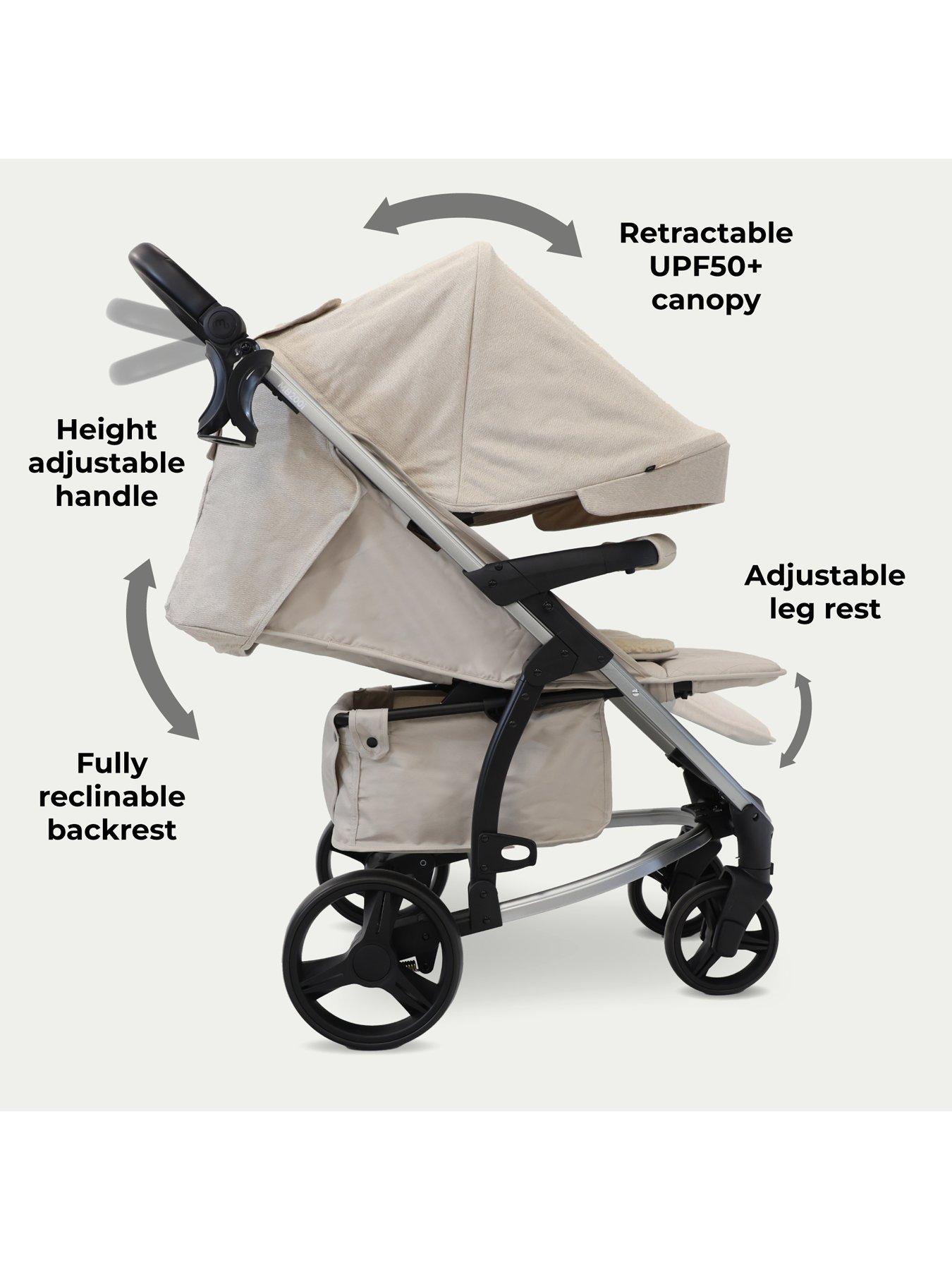 Image 6 of 7 of My Babiie MB200i 3-in-1 Travel System with i-Size Car Seat - Oatmeal