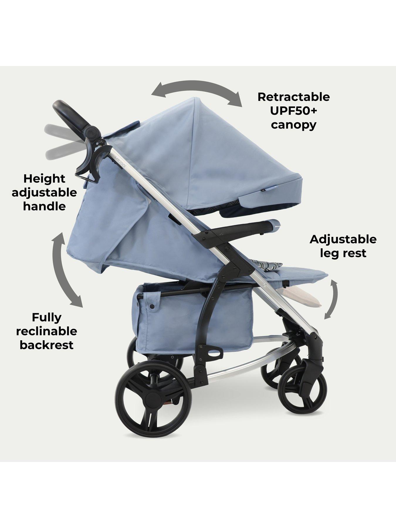 Image 5 of 7 of My Babiie MB200i Travel Systems Blue Plaid