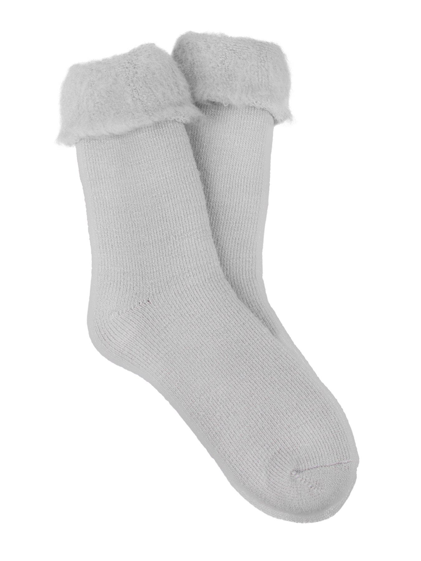 Image 1 of 4 of TOTES Totes1pp Brushed Thermal Bed Socks - With 3.0 Tog Rating - Grey