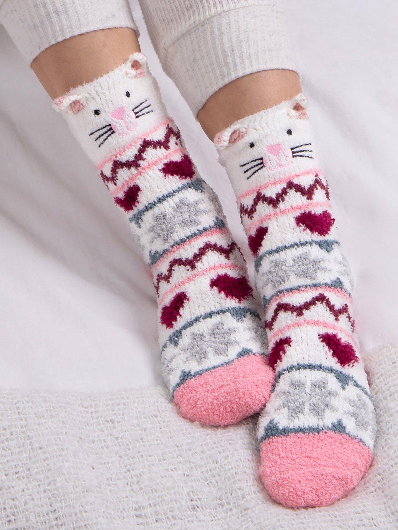 Image 2 of 4 of TOTES Totes1pp Novelty Super Soft Slipper Socks - Multi