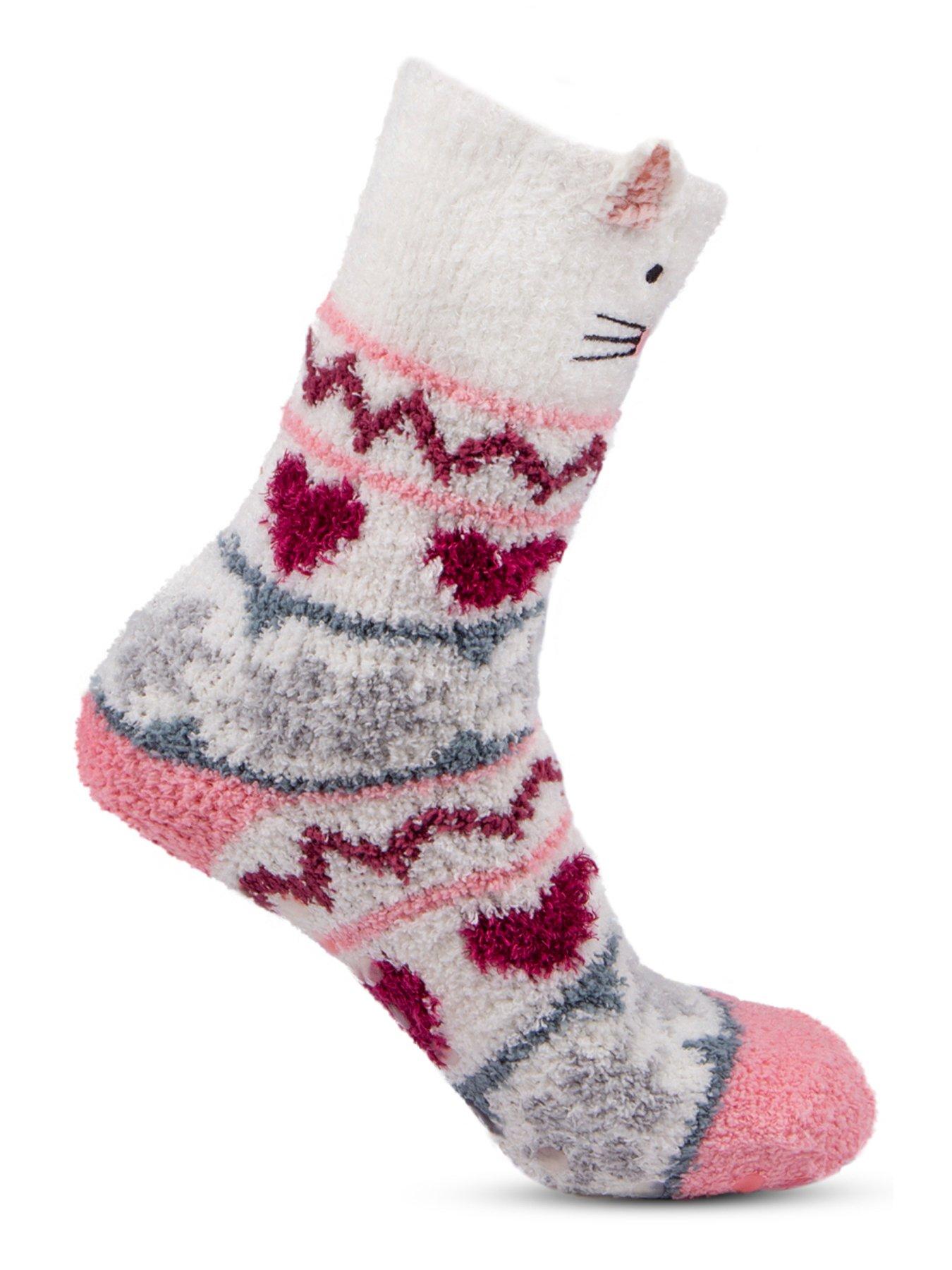 Image 4 of 4 of TOTES Totes1pp Novelty Super Soft Slipper Socks - Multi