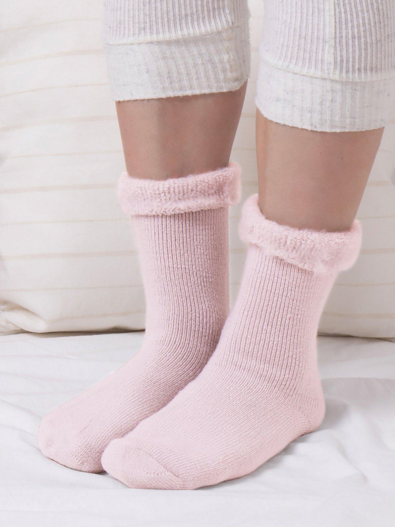 totes-totes1pp-brushed-thermal-bed-socks-with-30-tog-rating---pinkstillFront