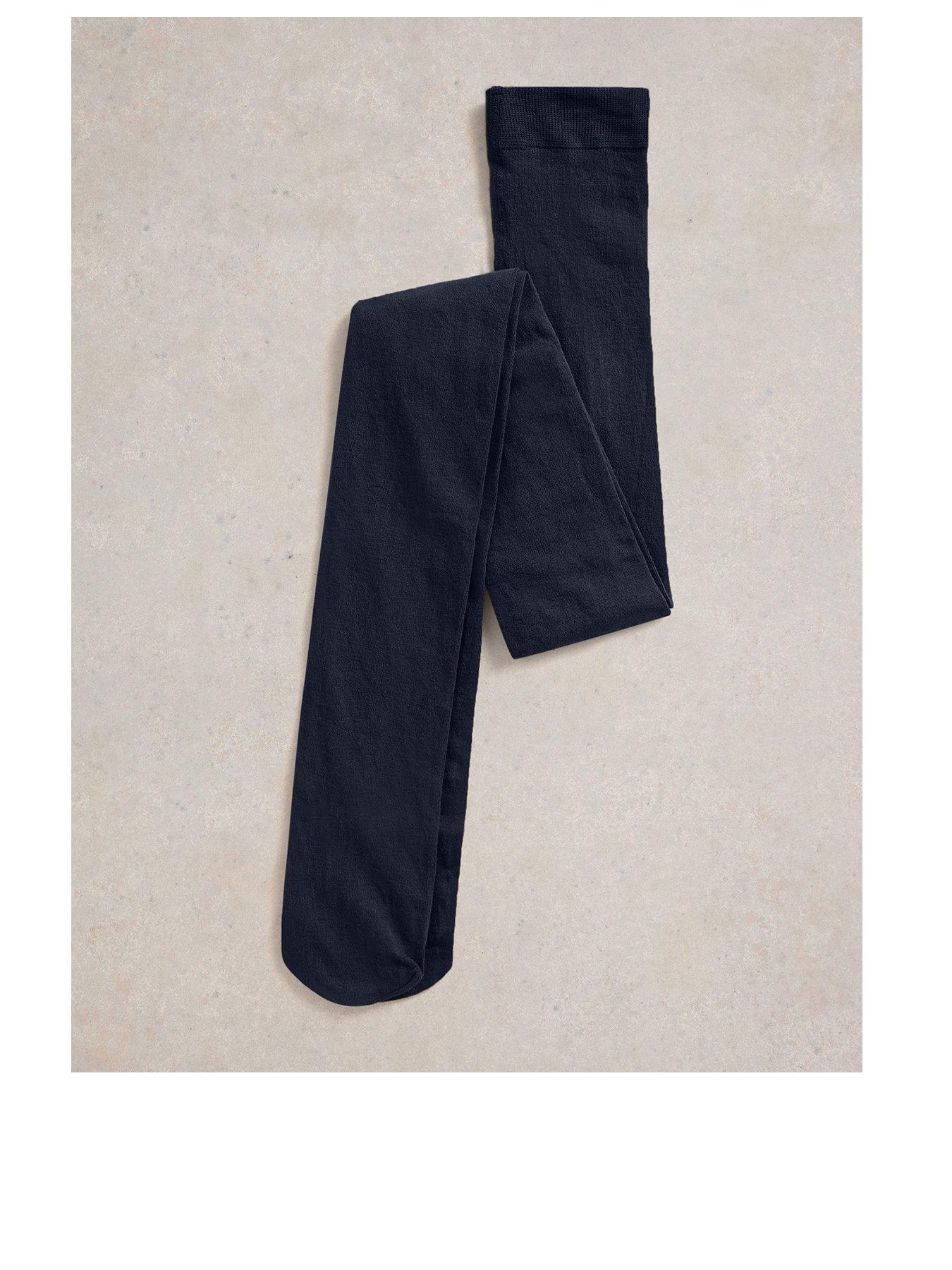 Image 1 of 5 of White Stuff Patty Plain Tights - Navy