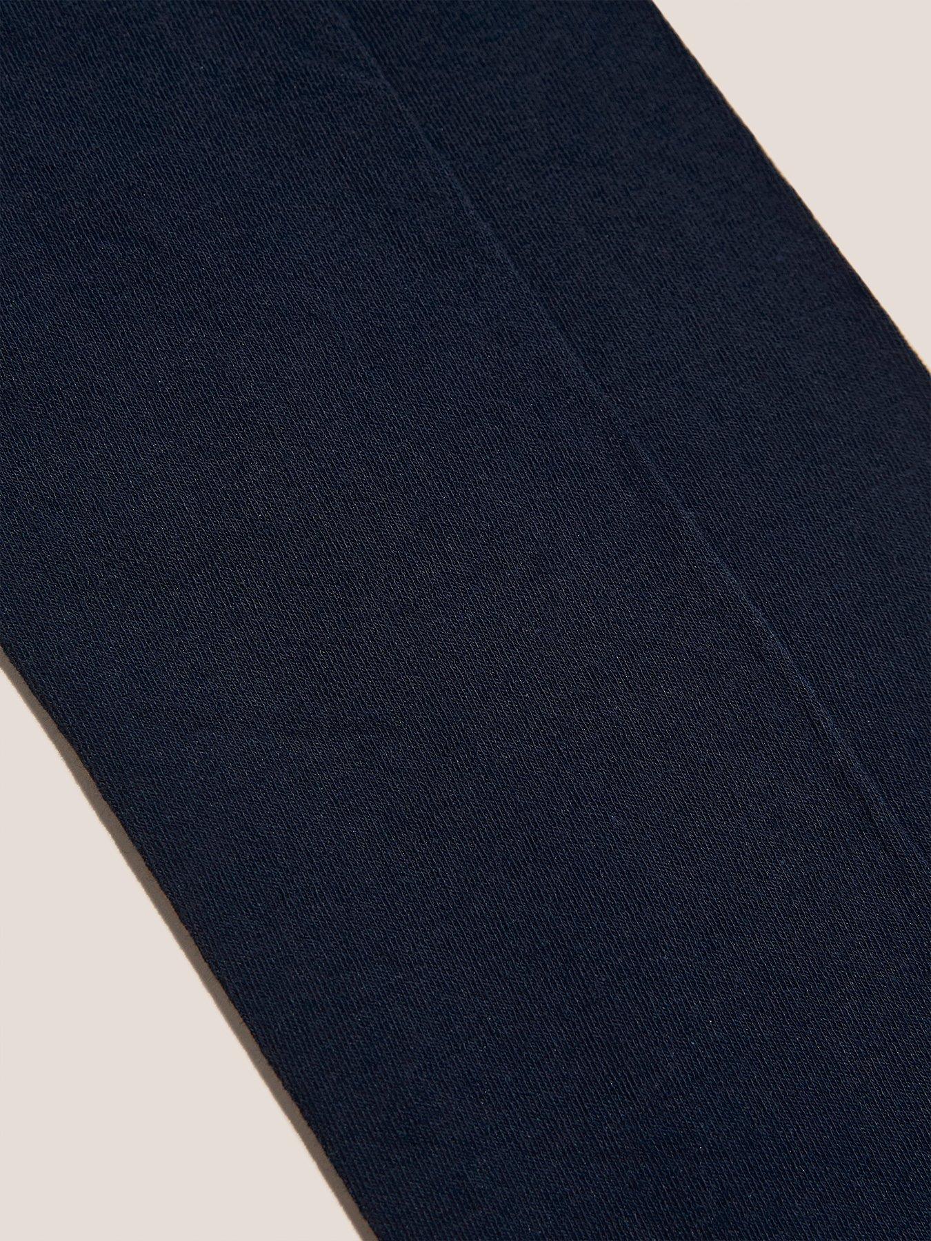 Image 3 of 5 of White Stuff Patty Plain Tights - Navy