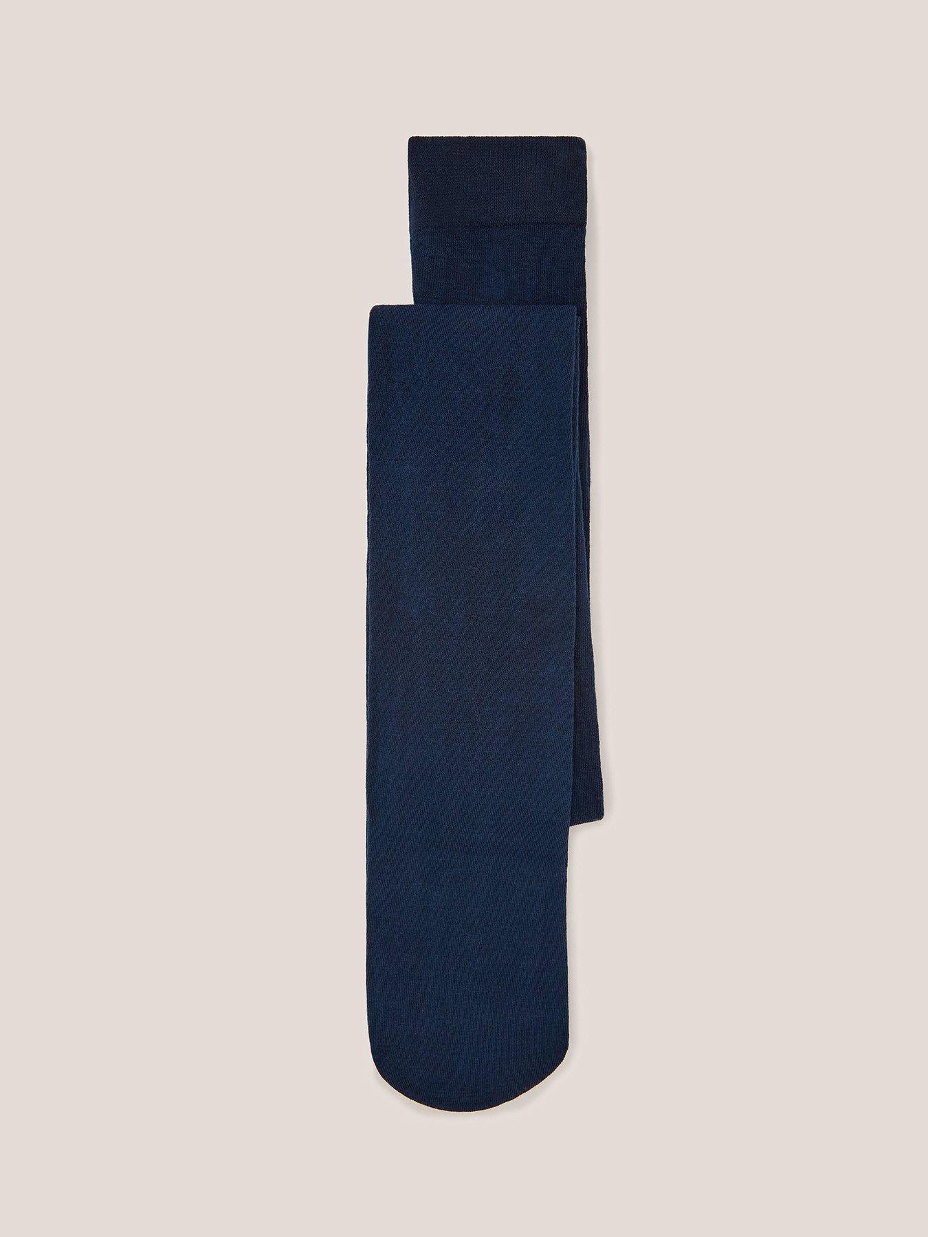 Image 5 of 5 of White Stuff Patty Plain Tights - Navy