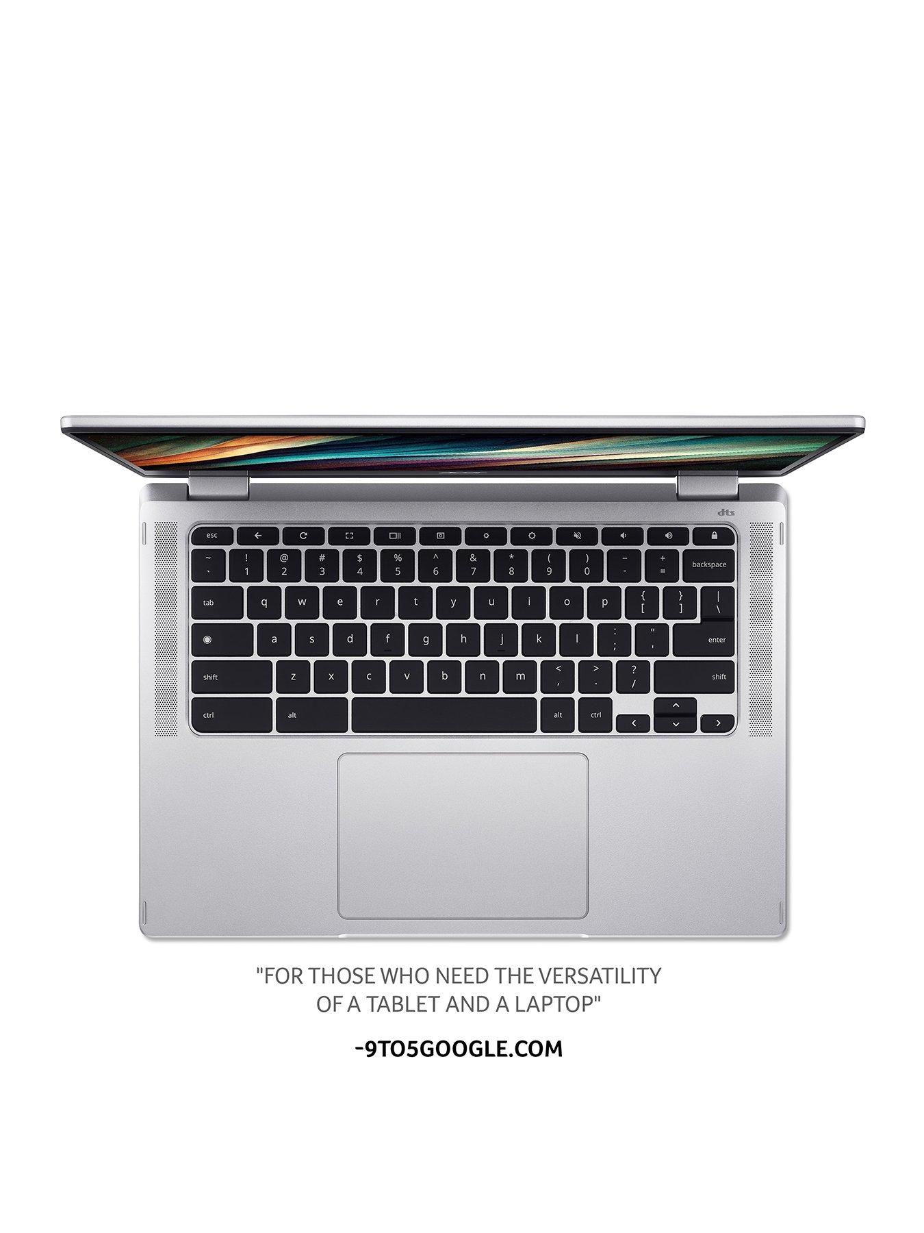 Image 3 of 8 of Acer Chromebook Spin 314, Intel Celeron, 4GB RAM 128GB SSD, 14in HD Touchscreen Laptop - Silver