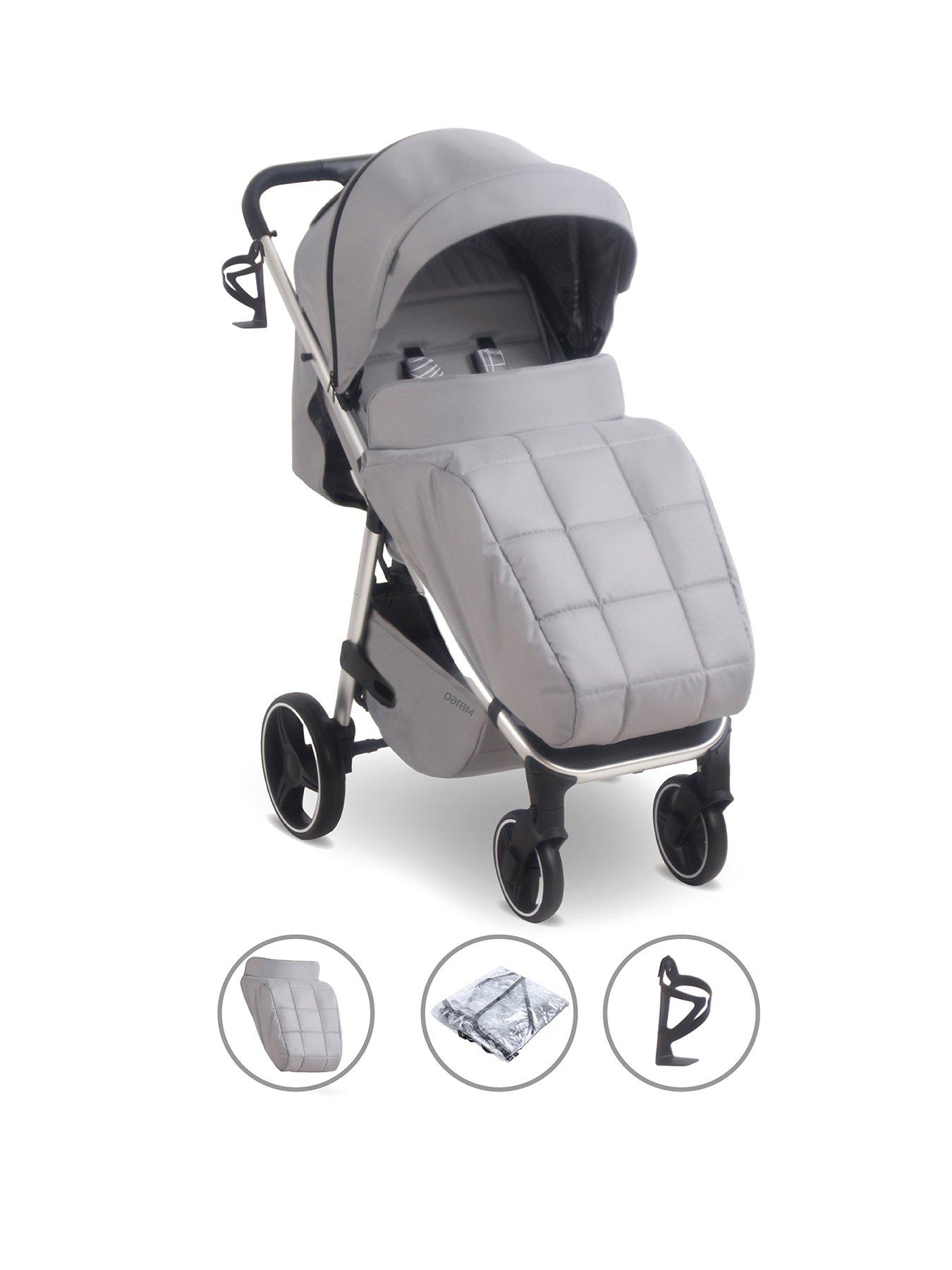 my-babiie-mb160-plus-pushchair-grey-tropicalfront