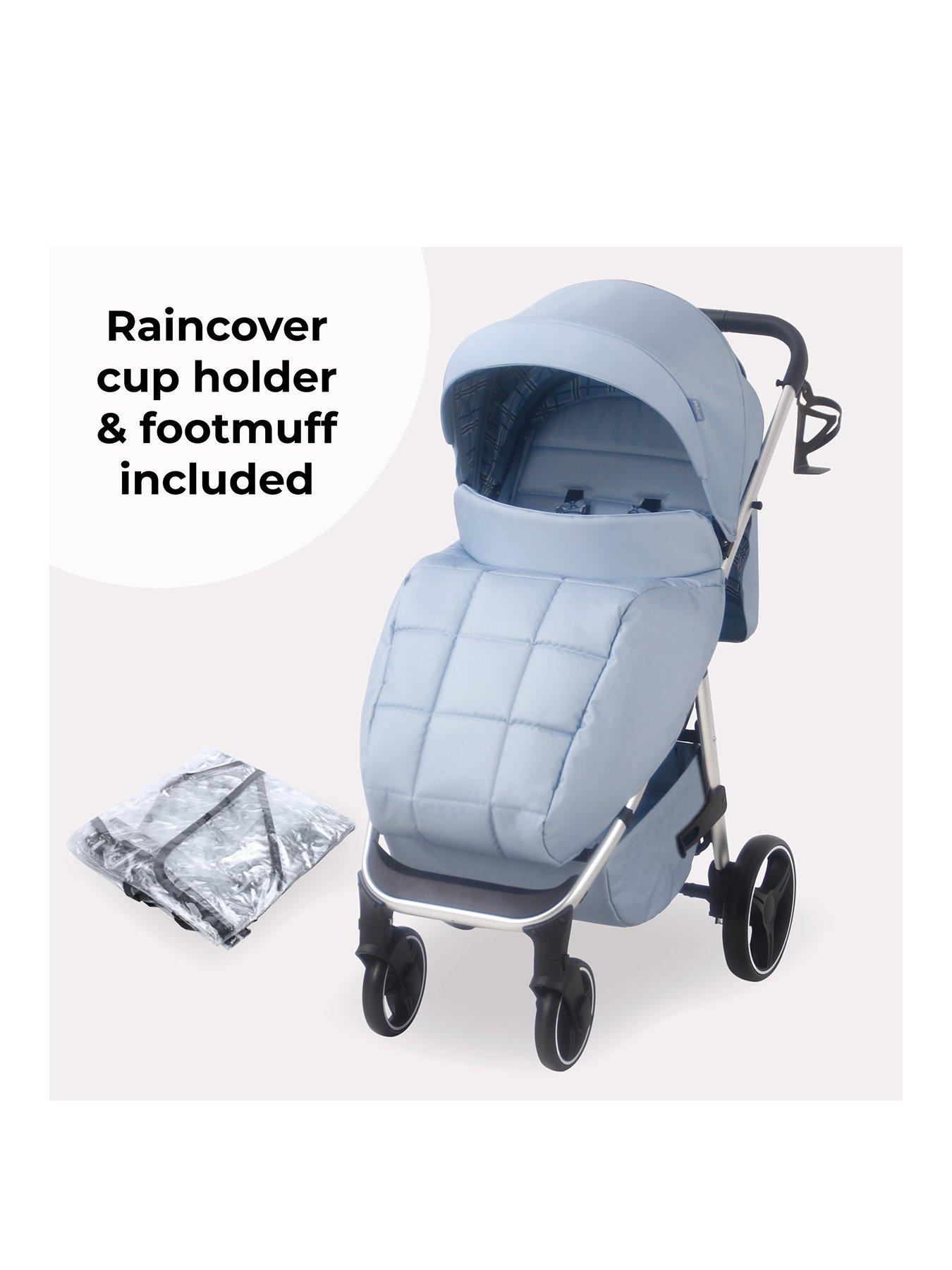 Image 2 of 8 of My Babiie MB160 Plus Pushchair - Blue Plaid