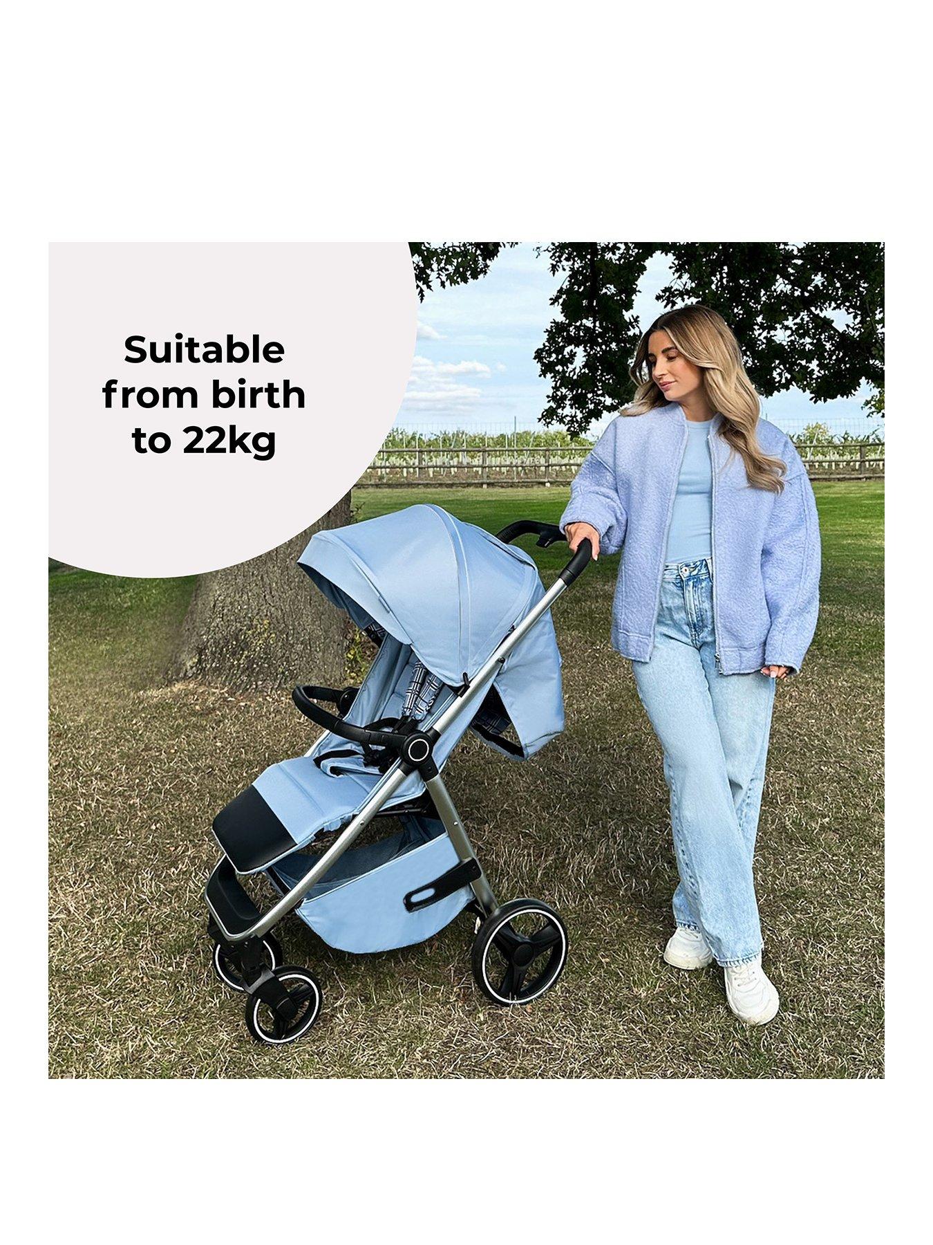 my-babiie-mb160-plus-pushchair-blue-plaidback