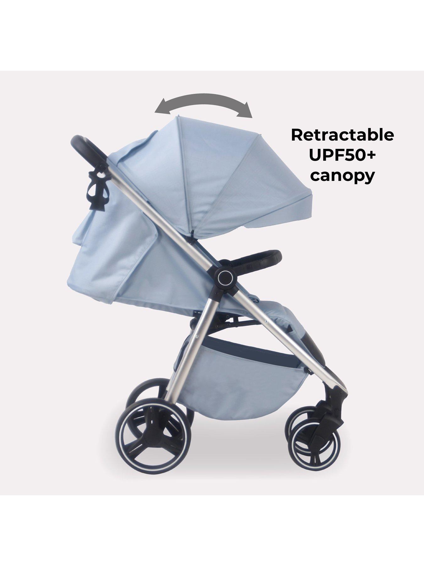 Image 4 of 8 of My Babiie MB160 Plus Pushchair - Blue Plaid