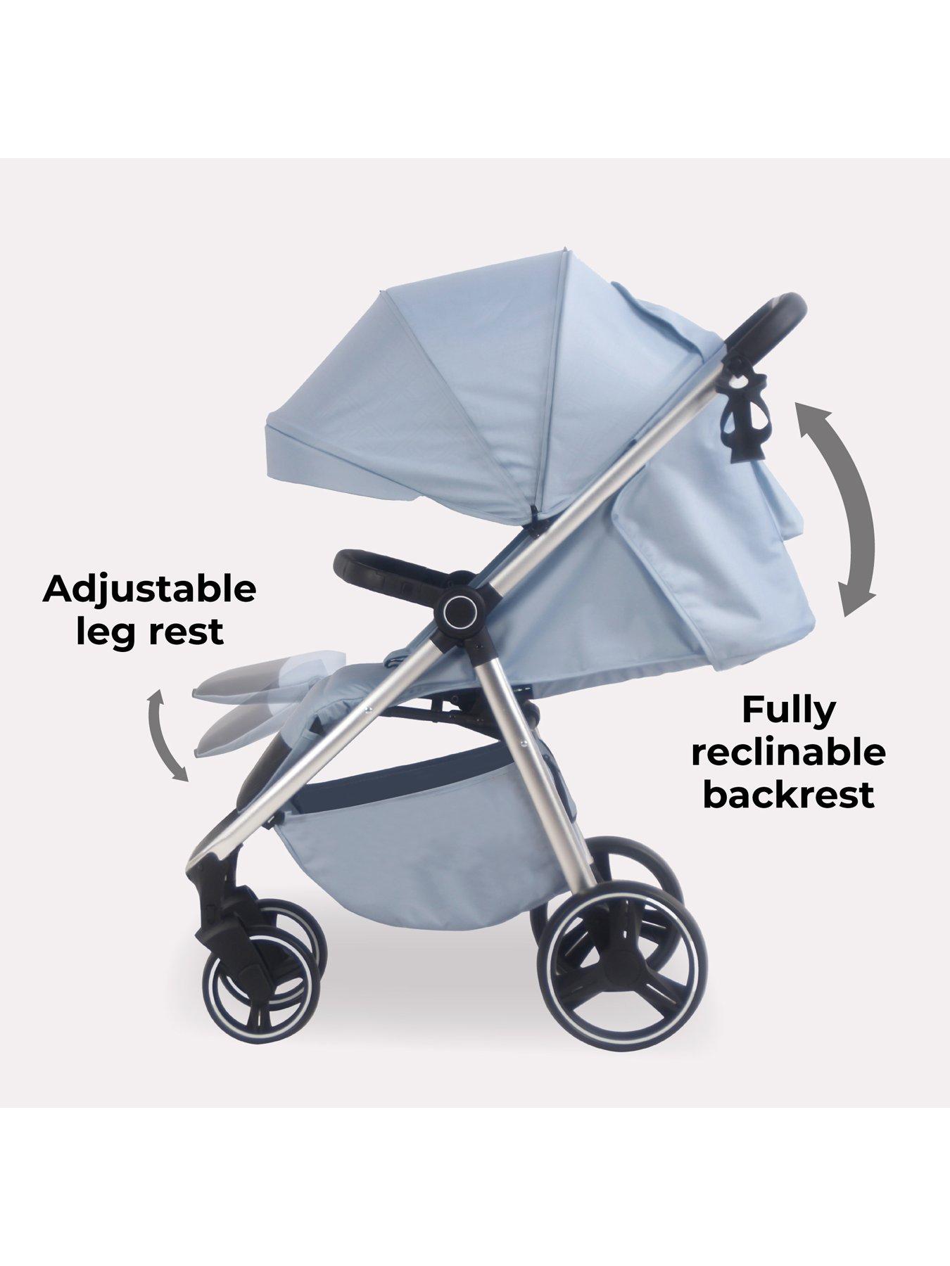 Image 6 of 8 of My Babiie MB160 Plus Pushchair - Blue Plaid