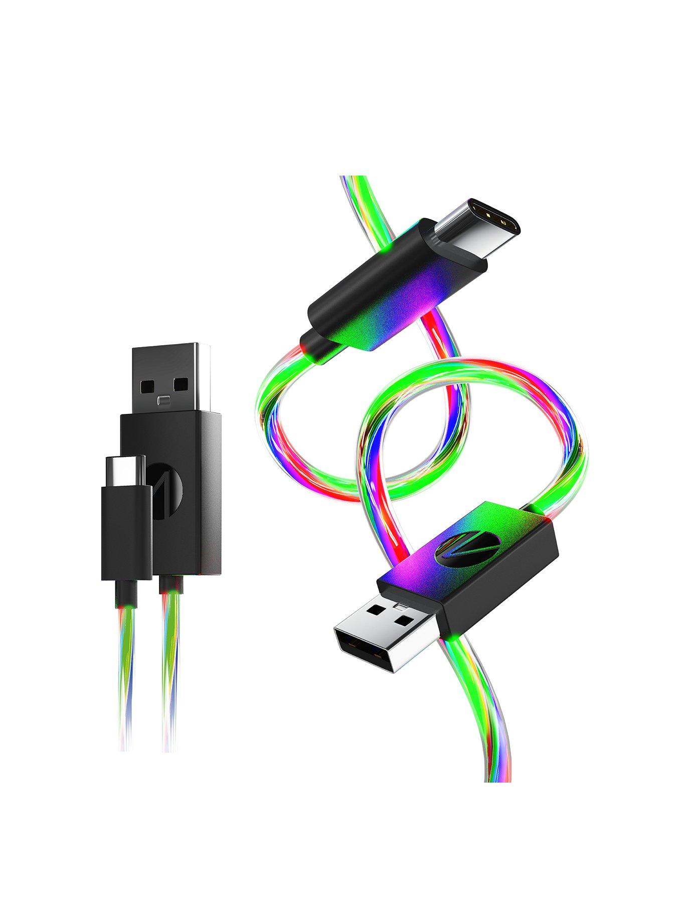 Image 1 of 7 of Stealth Stealth Light Up Charging Cables Multiformat - 2m Twin Pack