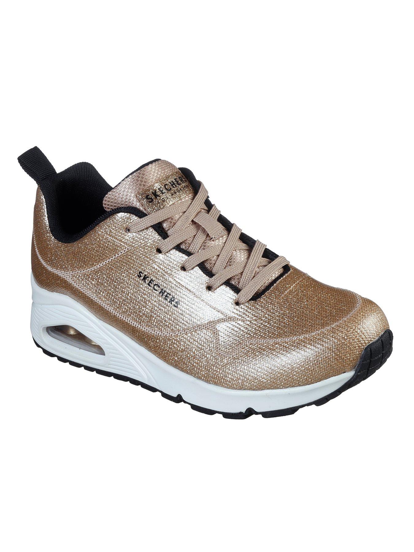 Gold glitter sales skechers