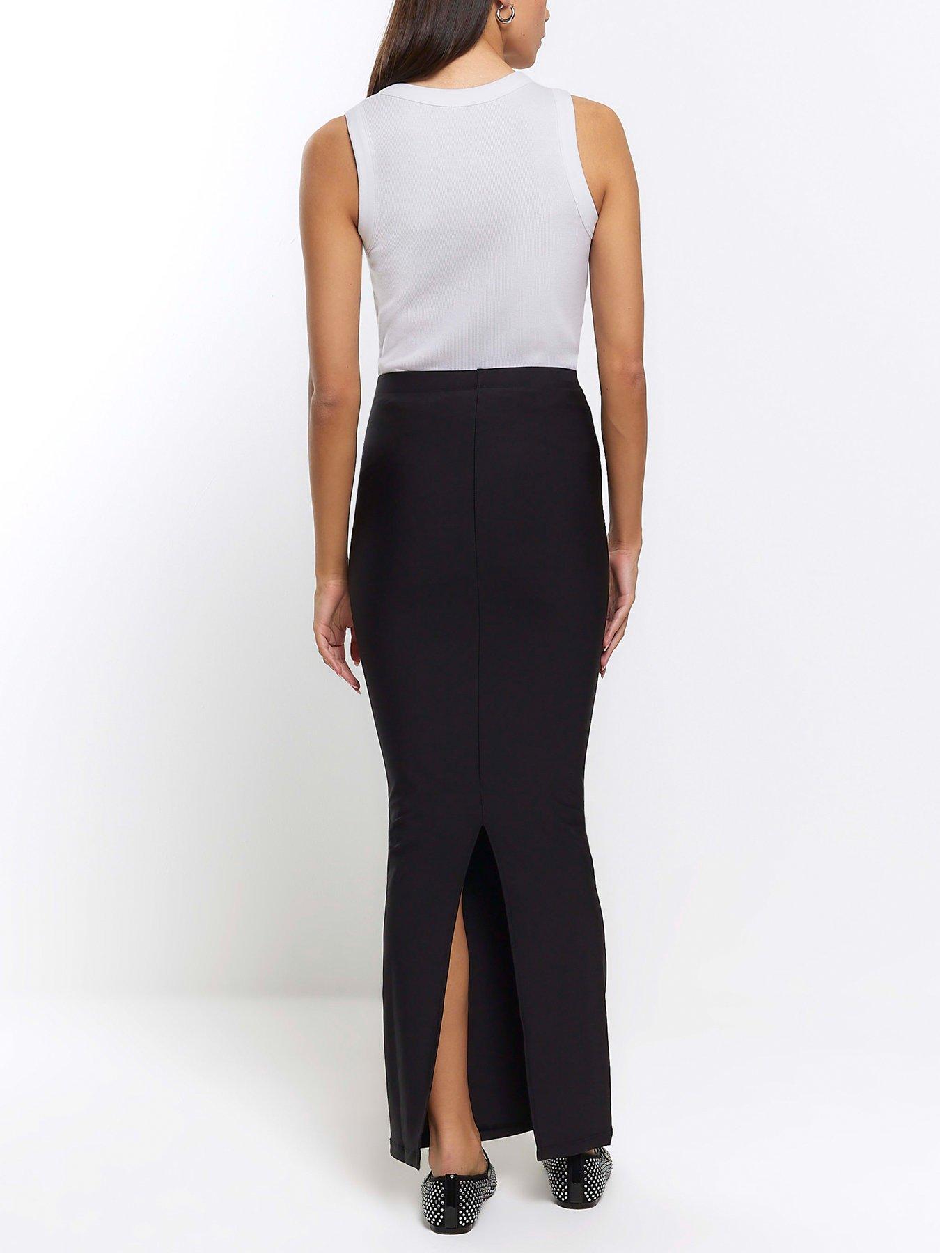 river-island-slinky-fitted-midi-skirt-blackoutfit