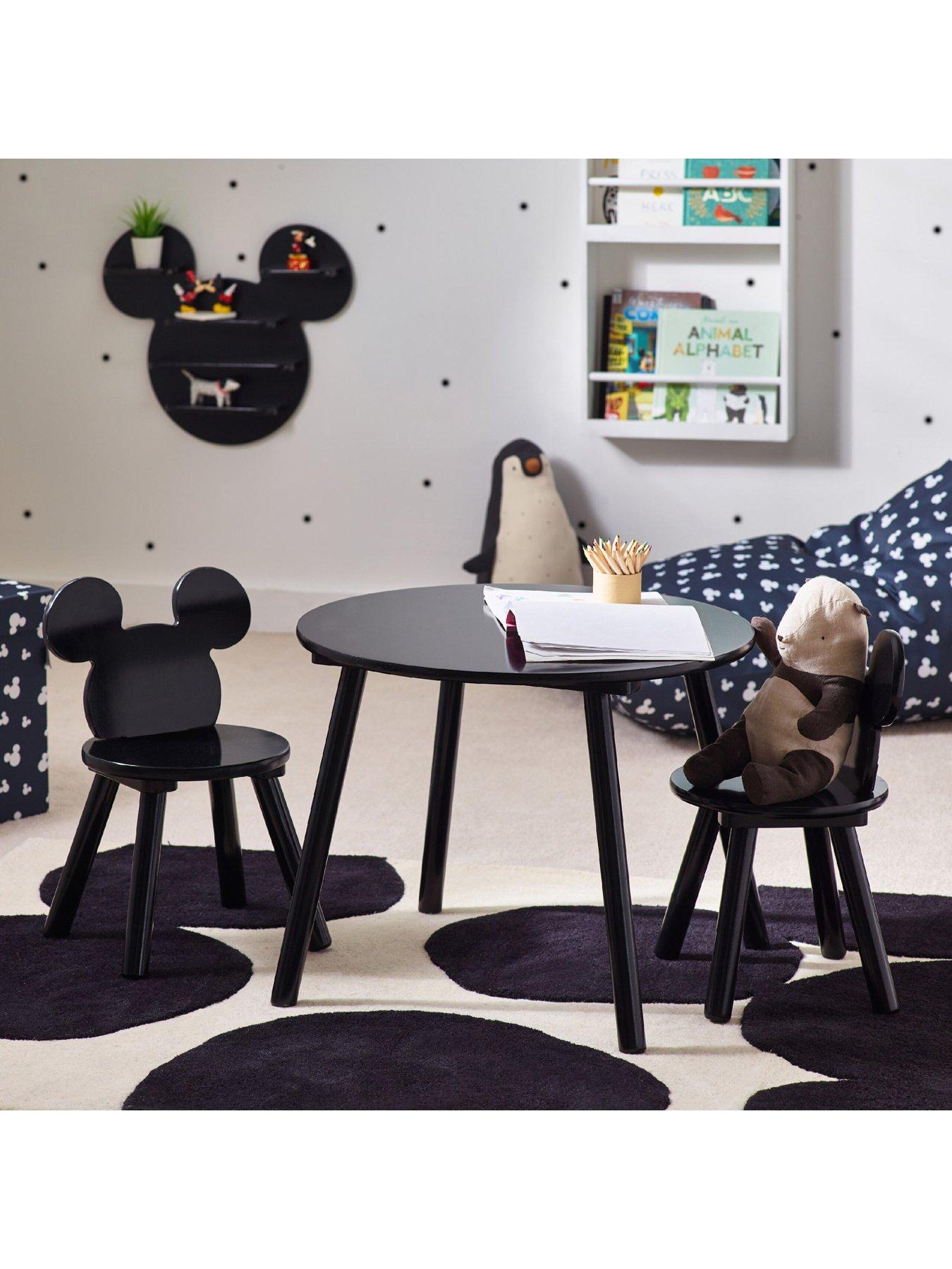 Image 1 of 5 of Mickey Mouse Toddler Table and 2 Chair Set&nbsp;- Black