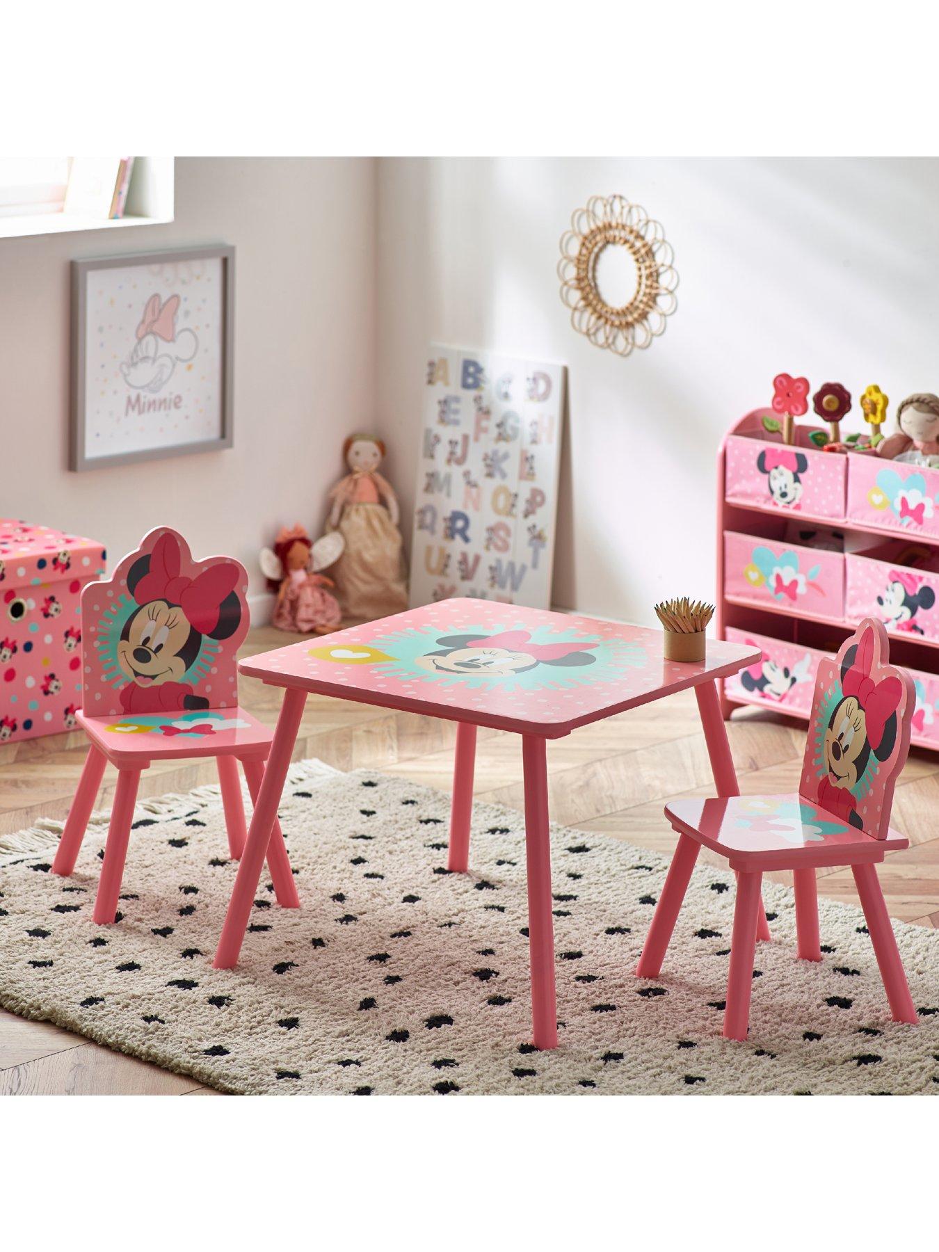 Minnie mouse folding clearance table and chair set