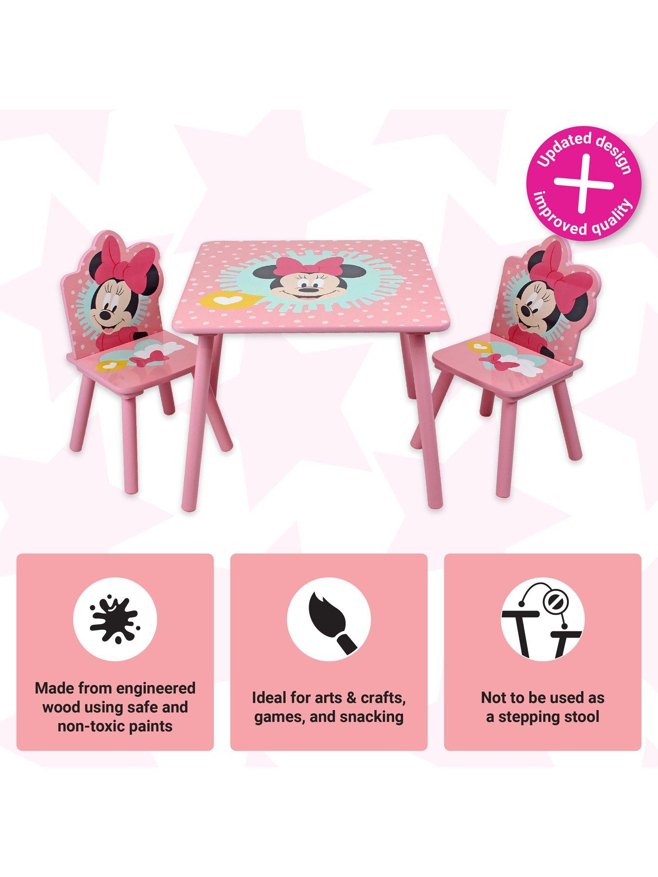 Minnie mouse 2024 table chair set