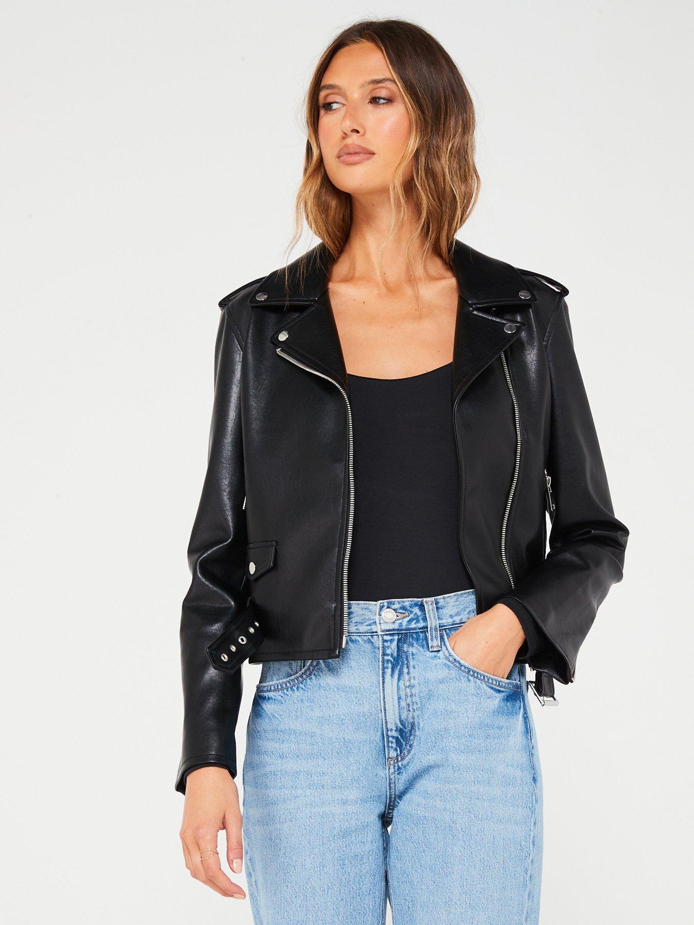 Mango outlet leather outlet jacket