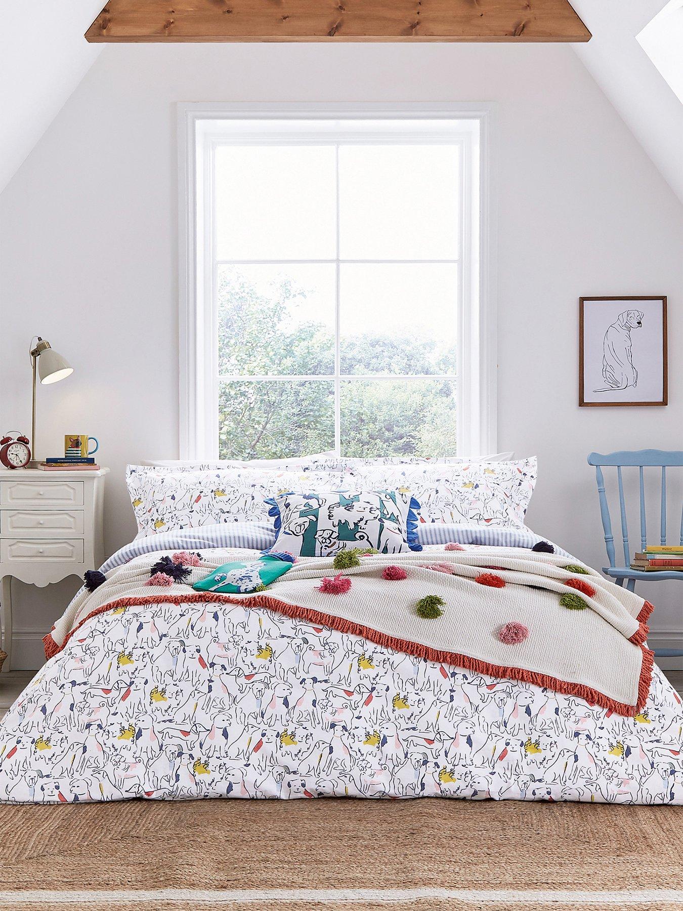 Joules Lakeside Floral Bedding Green
