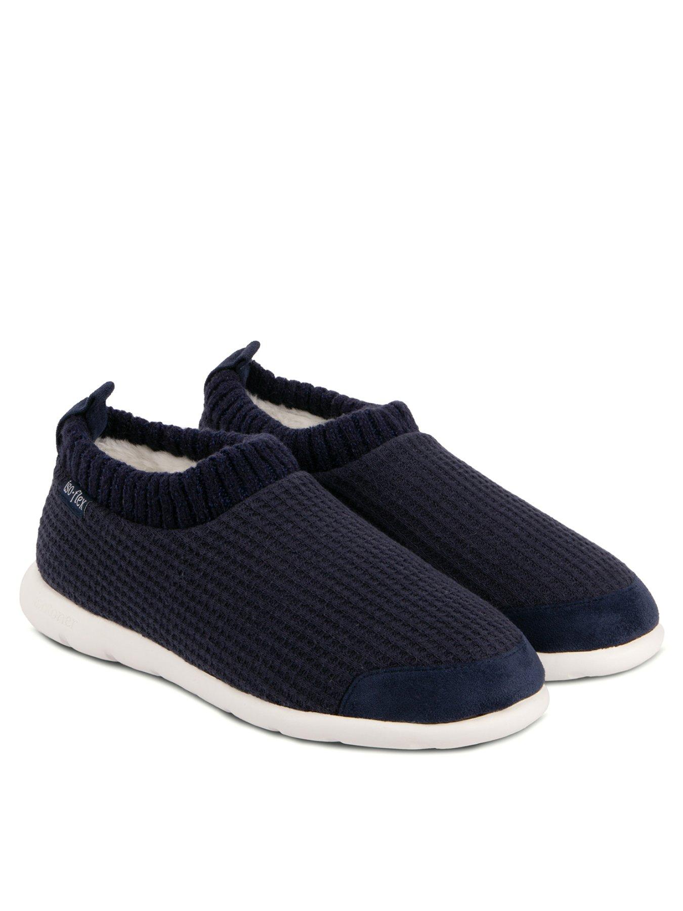 Image 1 of 4 of TOTES Isotoner Iso-flex Waffle Bootie &amp; Memory Foam - Navy