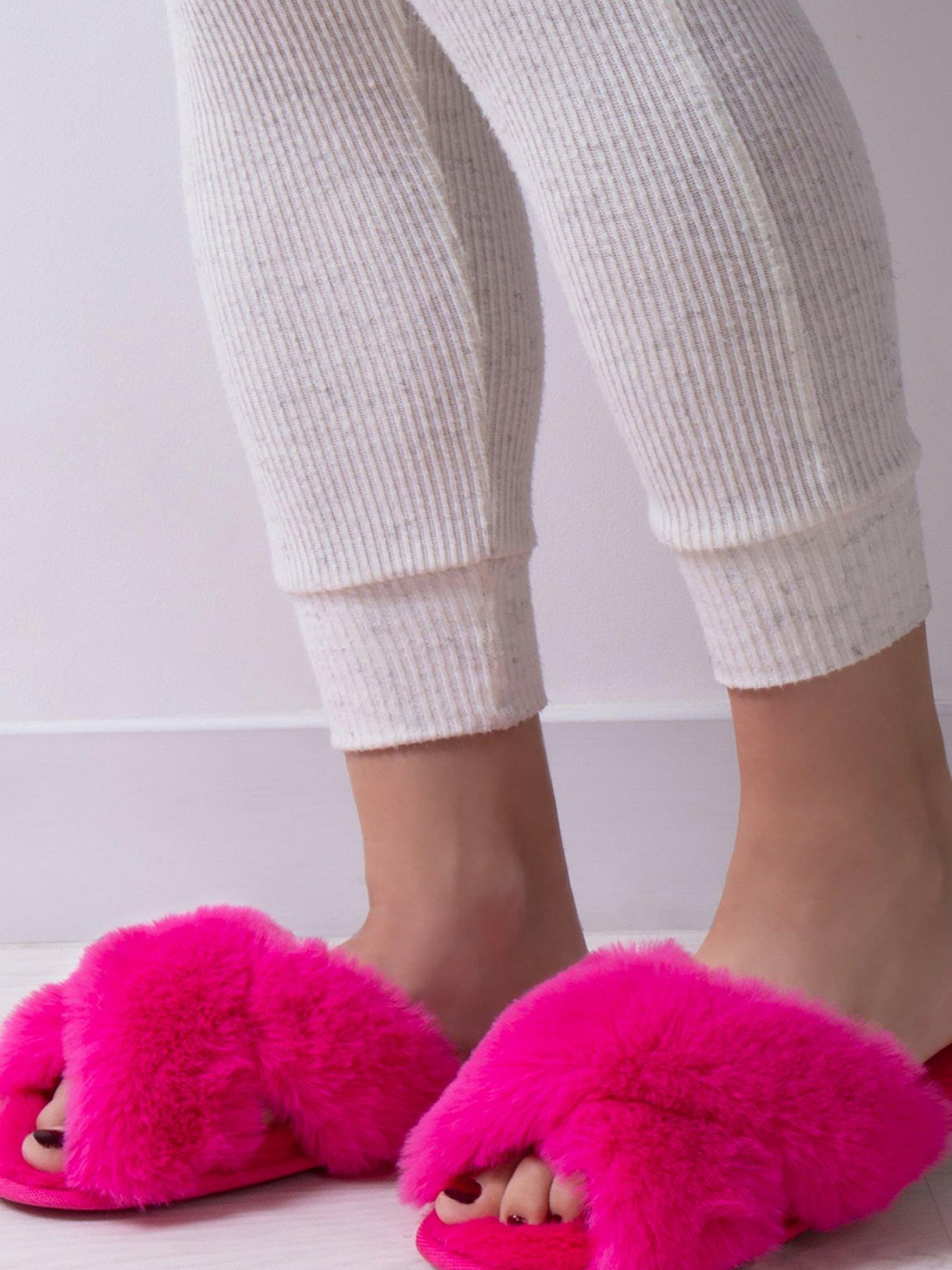 Cheap store pink slippers