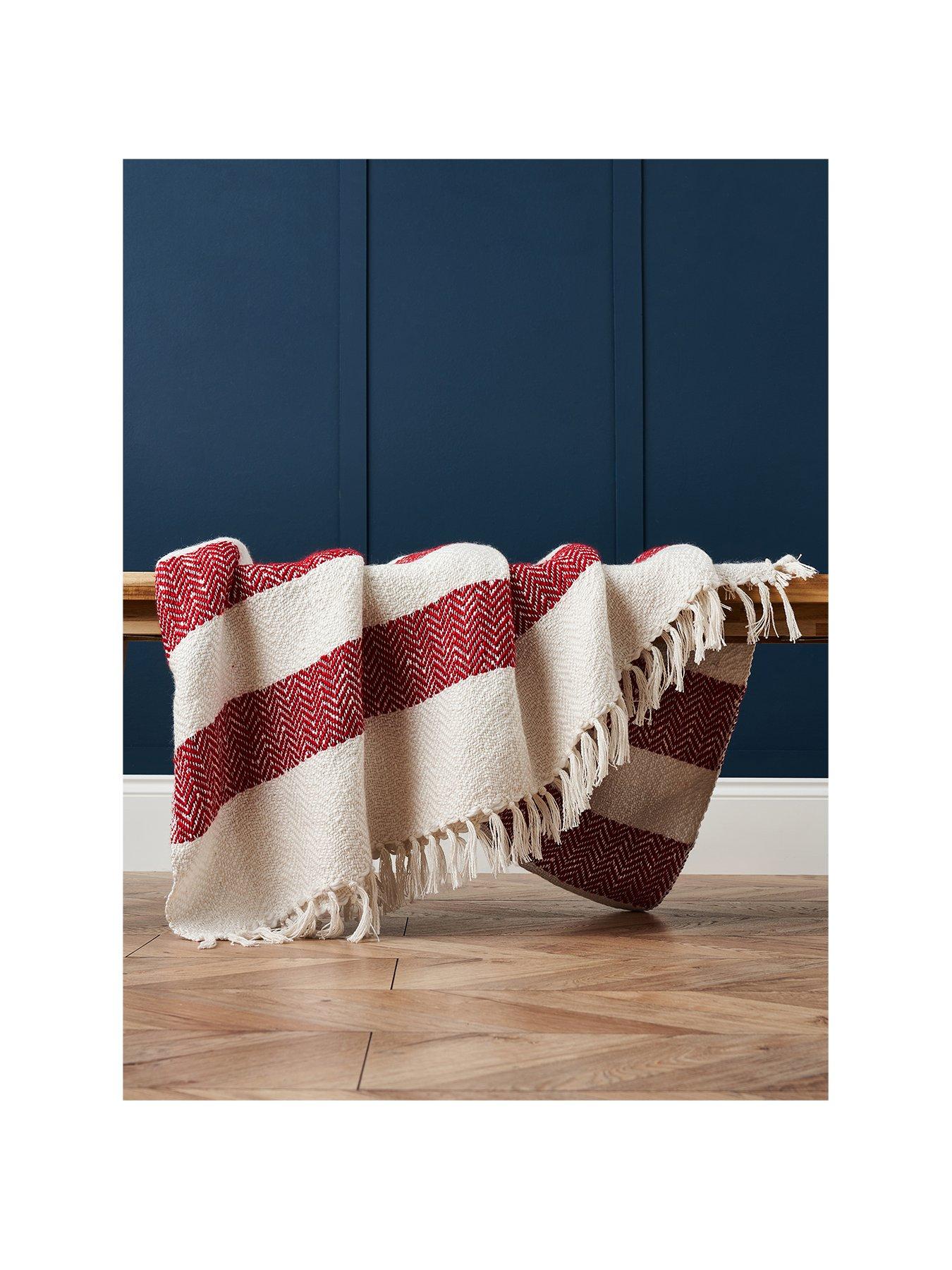 very-home-herringbone-stripe-throw-multi