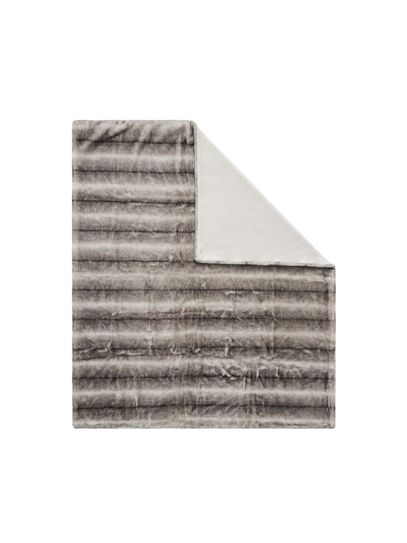 Image 5 of 6 of Very Home Alaskan Wolf Faux Fur Throw