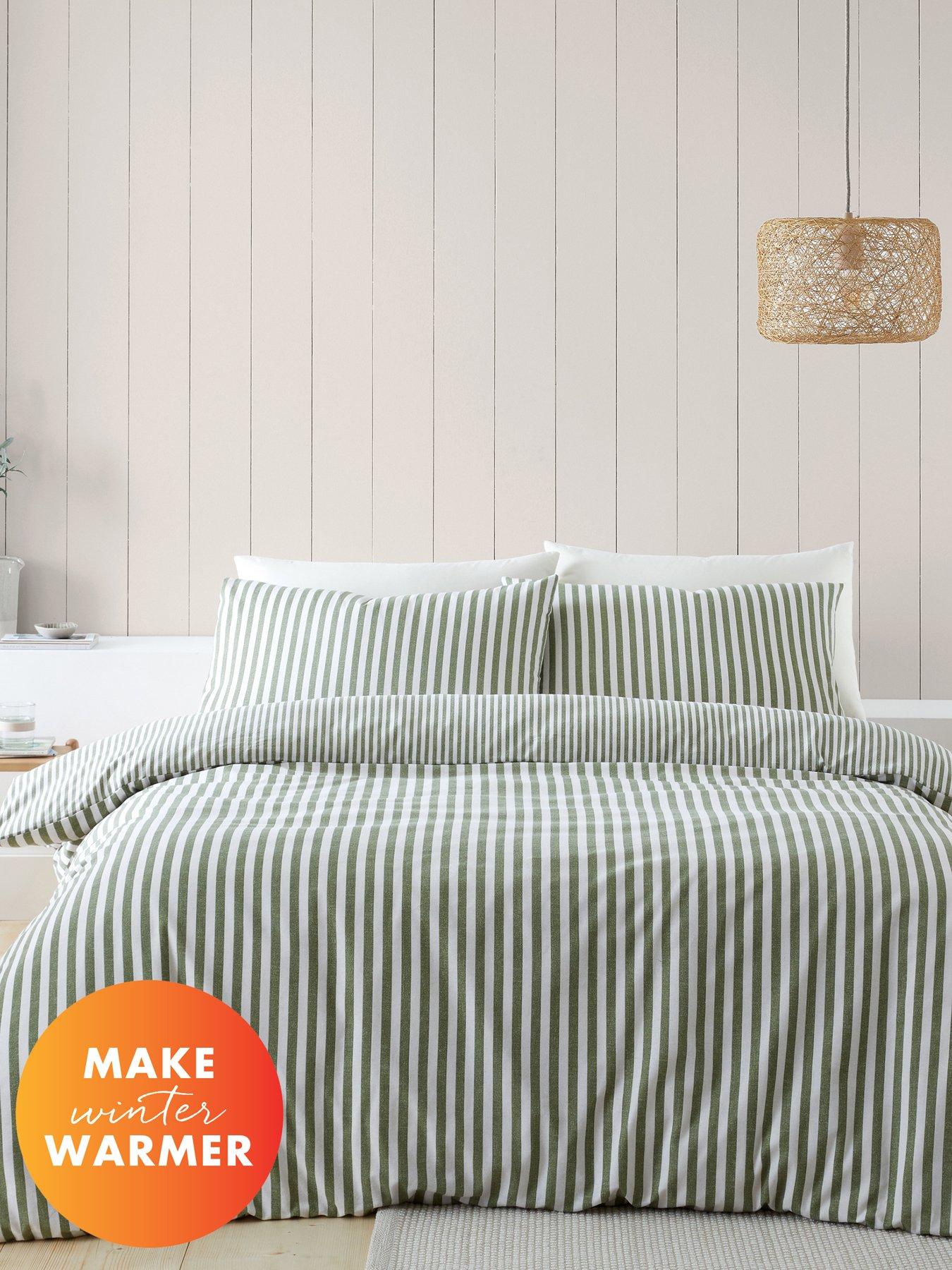 catherine-lansfield-brushed-cotton-stripe-soft-duvet-cover-set