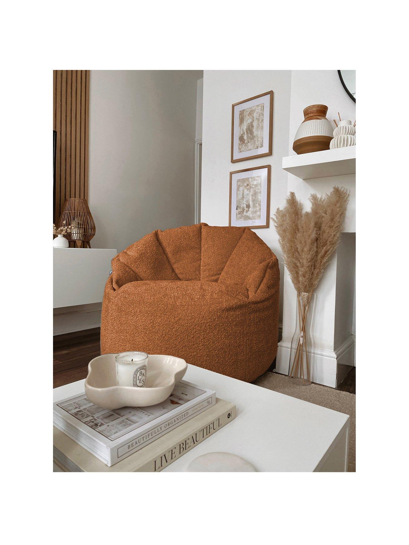 undefined Snug Boucle Cinema Chair - Rust