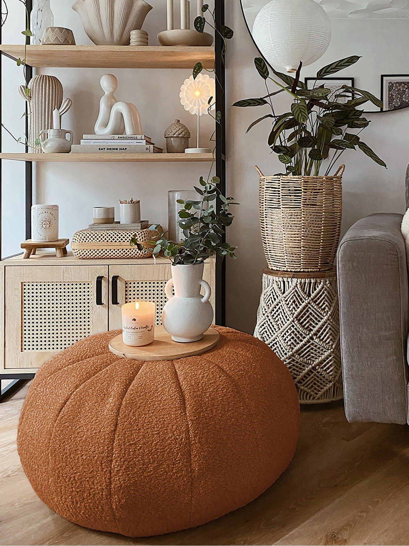 rucomfy-snug-boucle-pouffe-rust