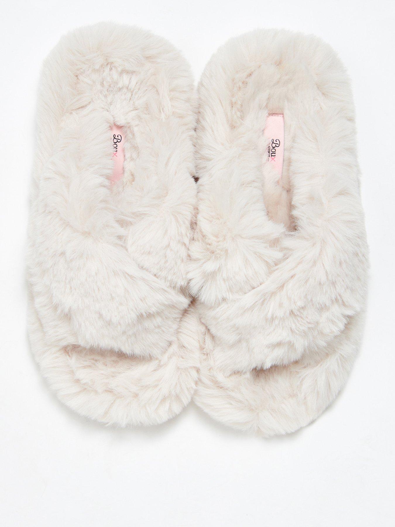 Boux avenue hot sale fluffy sliders