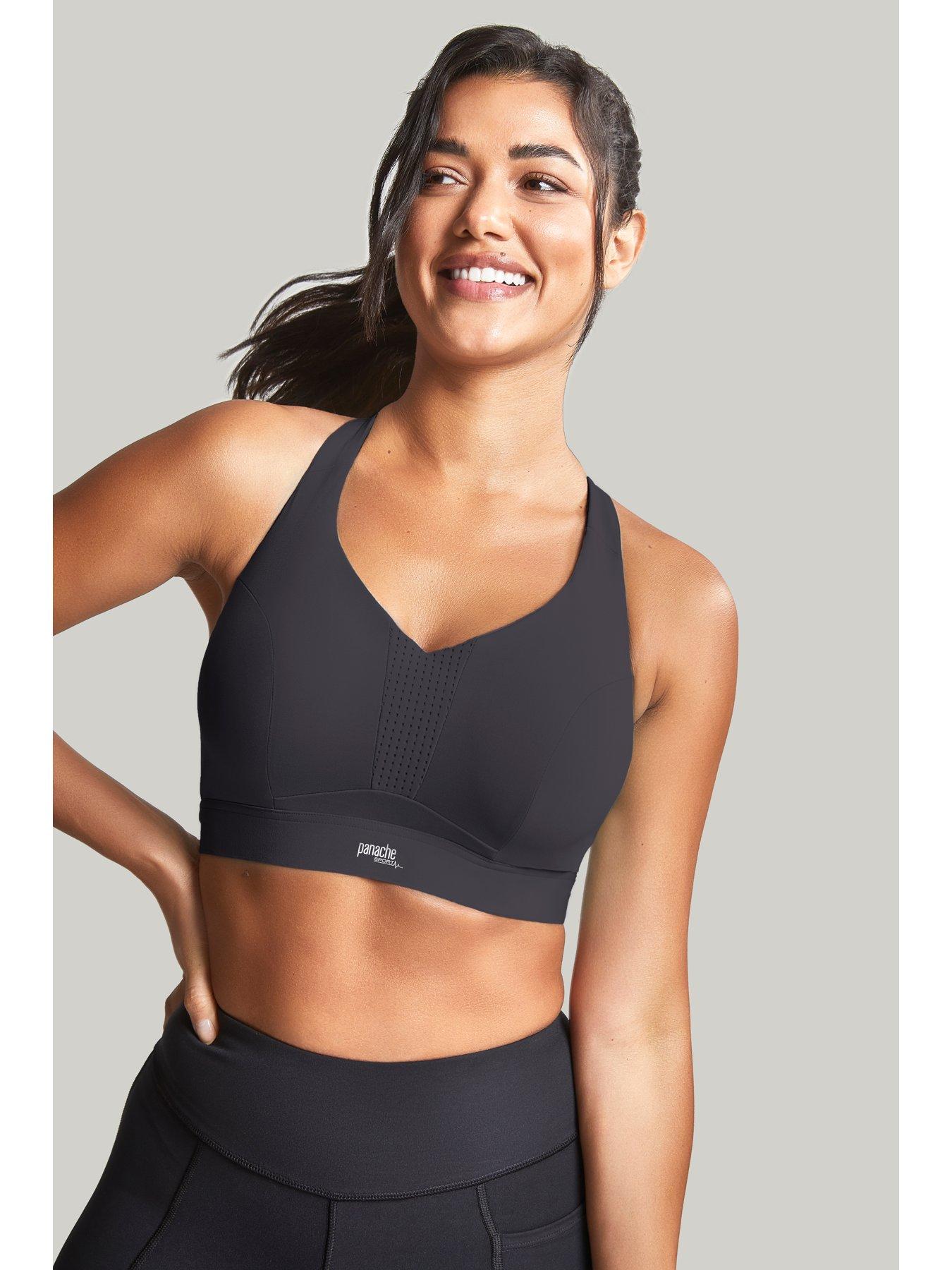 Image 1 of 6 of Panache Sport Panache 'Endurance' Wired Non Padded Sport Bra - Black