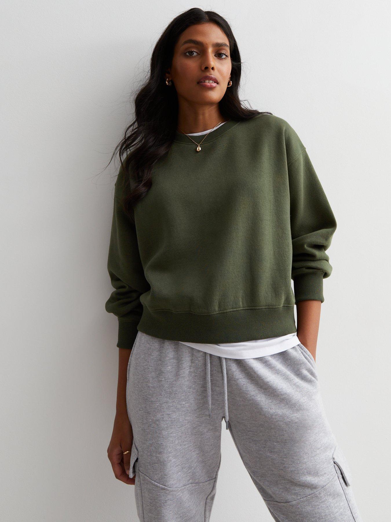 New Look Khaki Crew Neck Sweatshirt Very Ireland