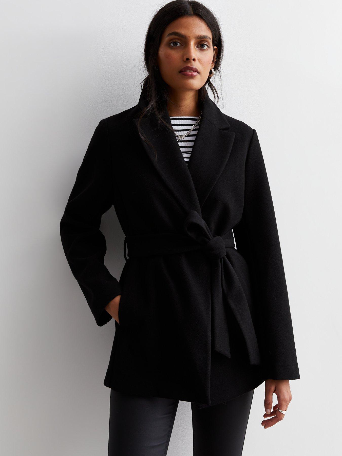 Wrap coat sale new look